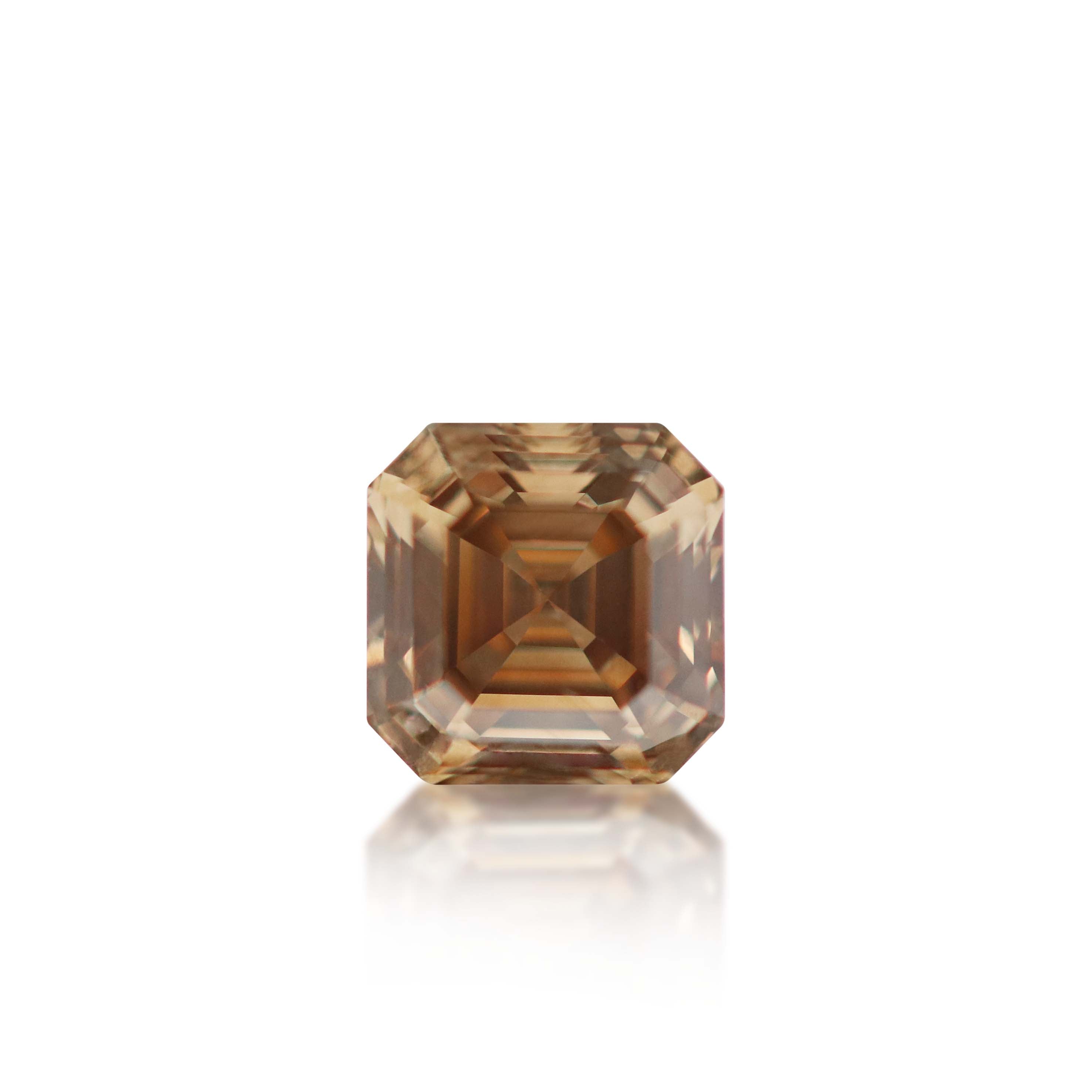 0.43ct Argyle Champagne Asscher Cut C7