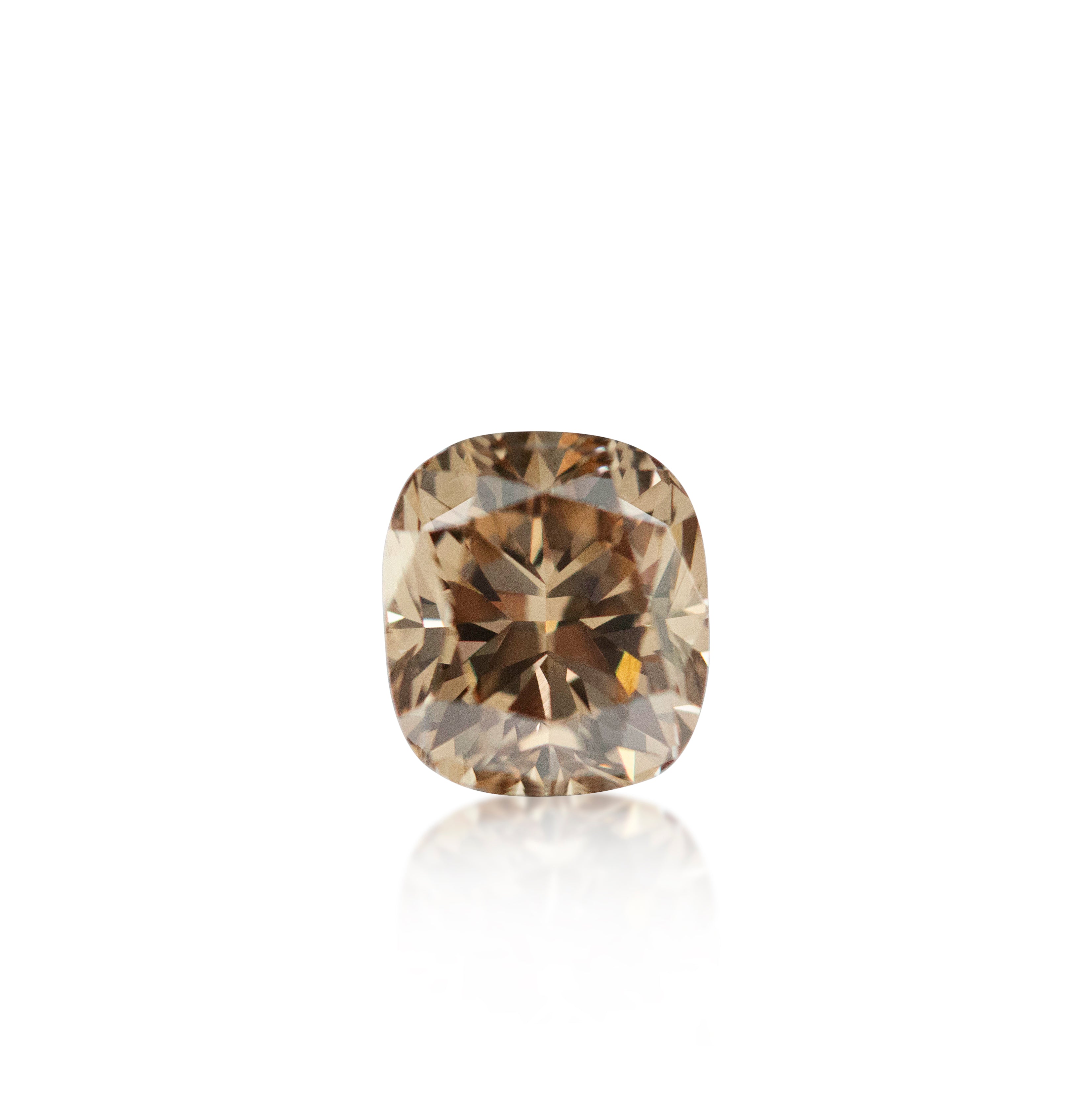 1.19ct Argyle Champagne Cushion Cut C3