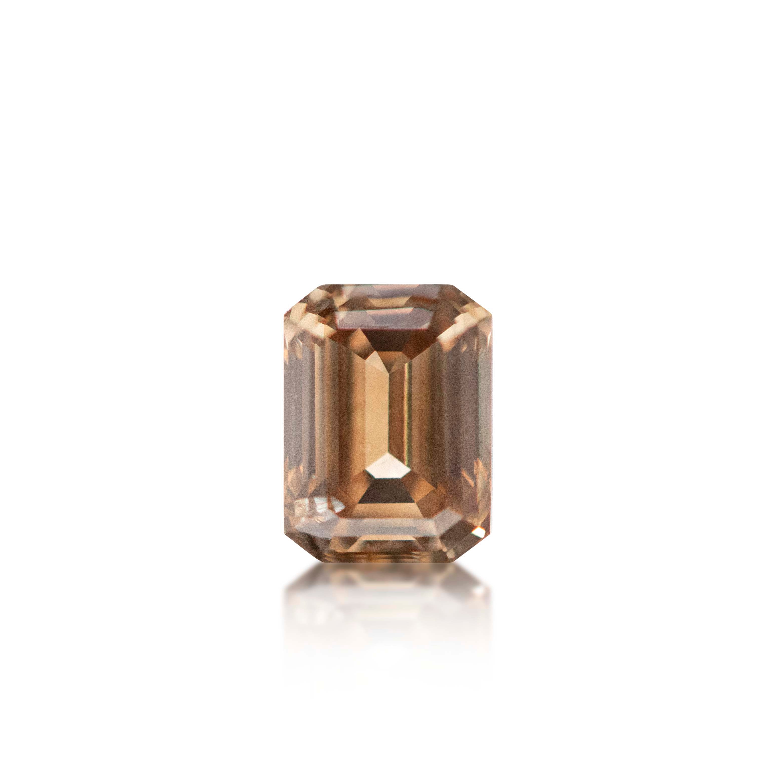 0.33ct Argyle Champagne Emerald Cut C6