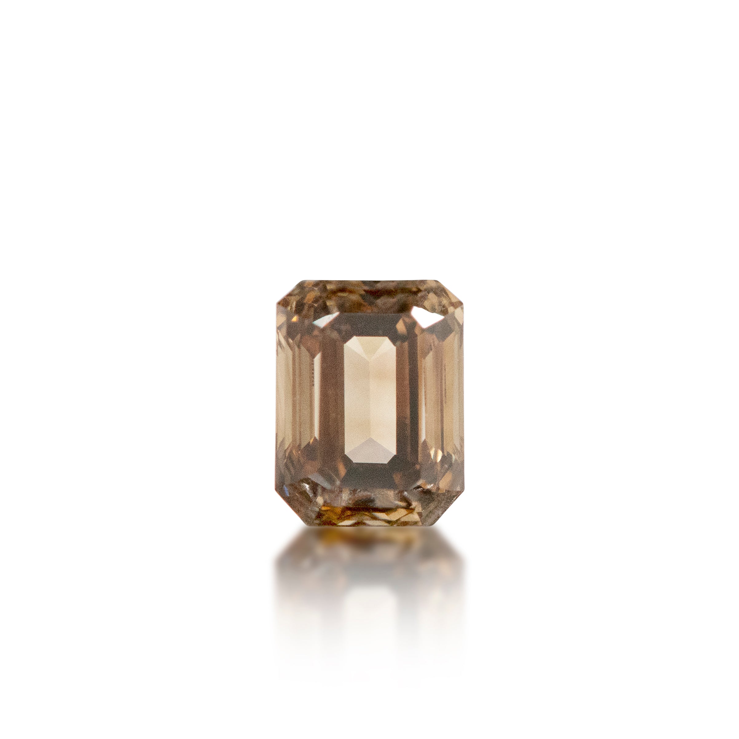 0.38ct Argyle Champagne Emerald Cut C6