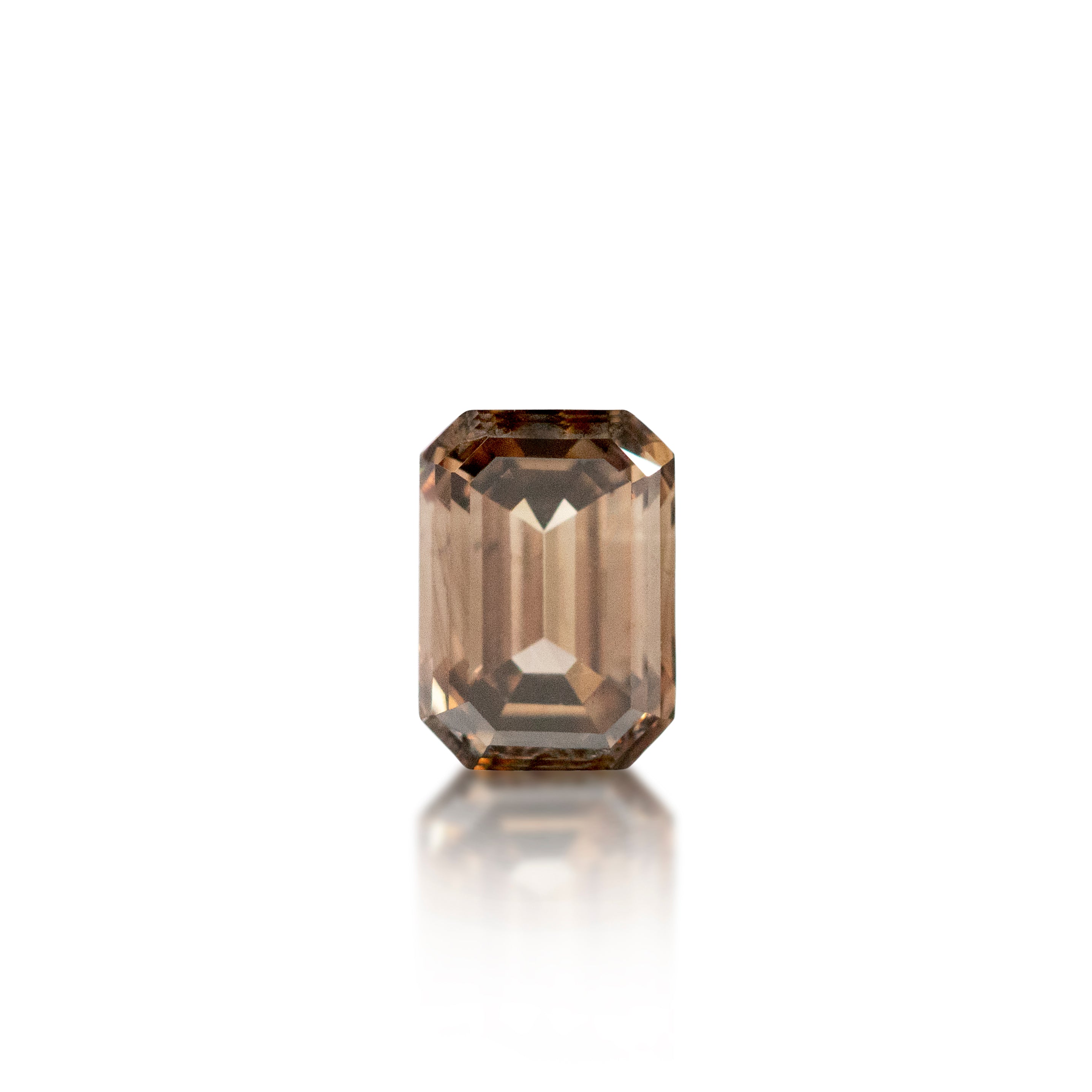 0.50ct Argyle Champagne Emerald Cut C6