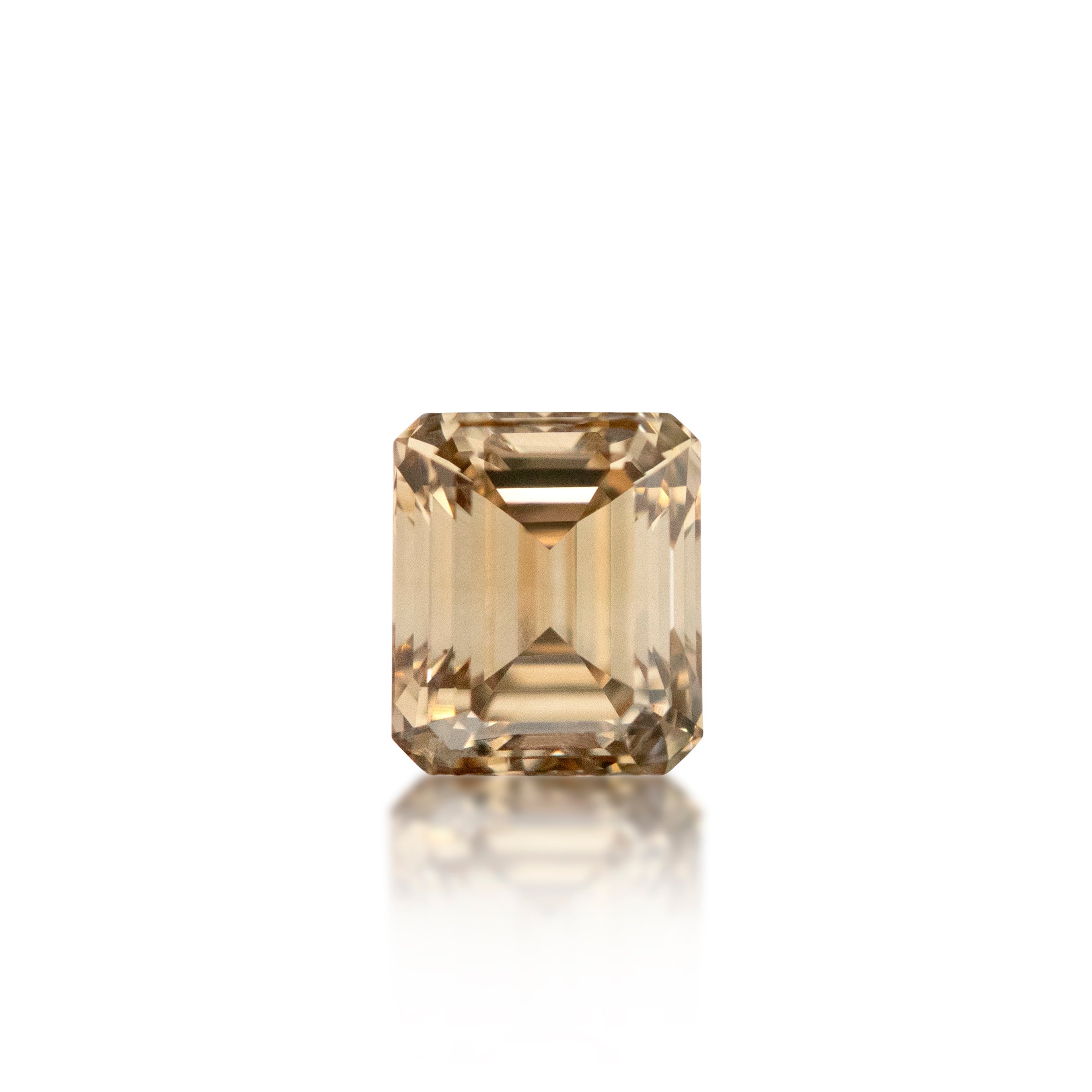 0.54ct Argyle Champagne Emerald Cut C5