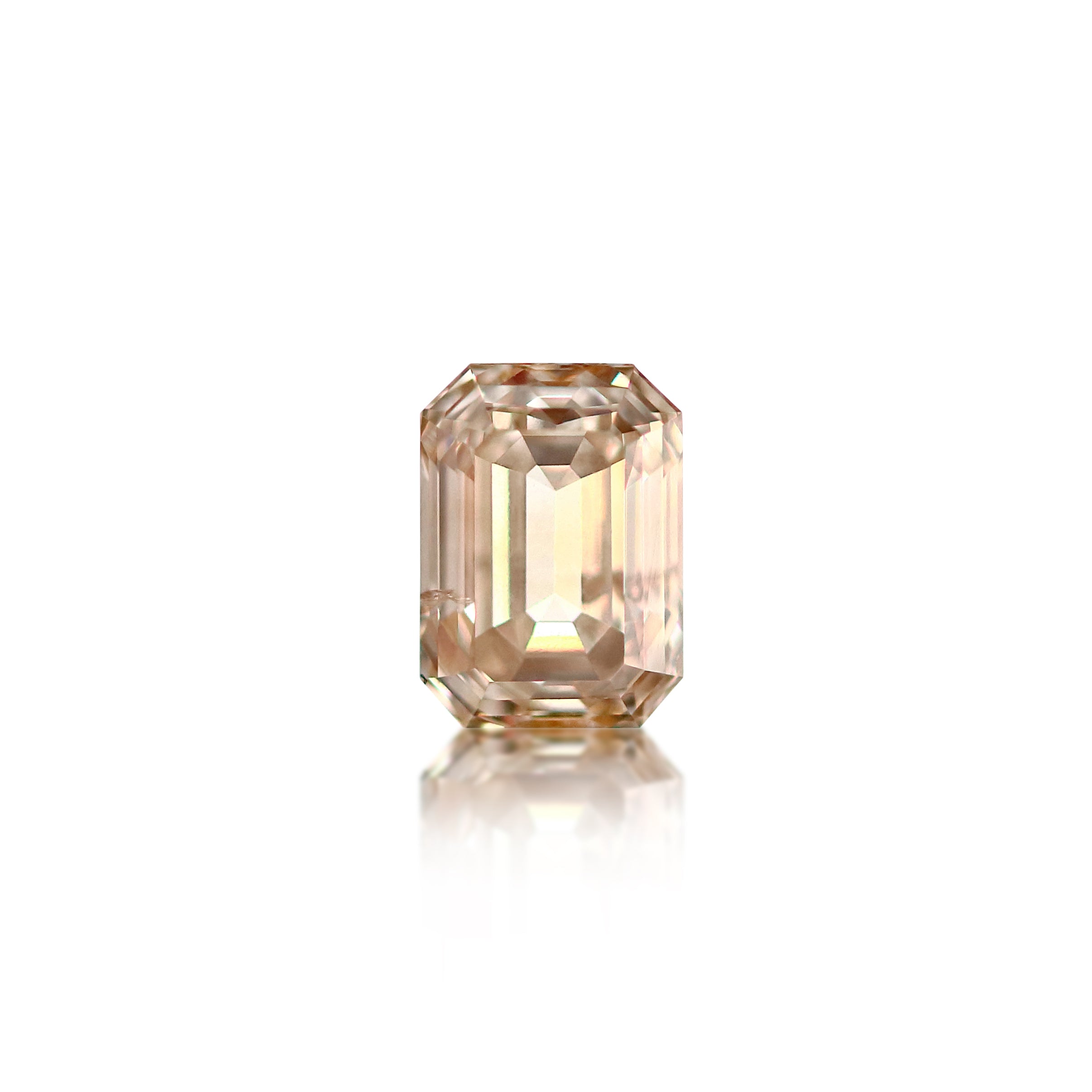 0.71 ct Argyle Champagne Emerald Cut C2