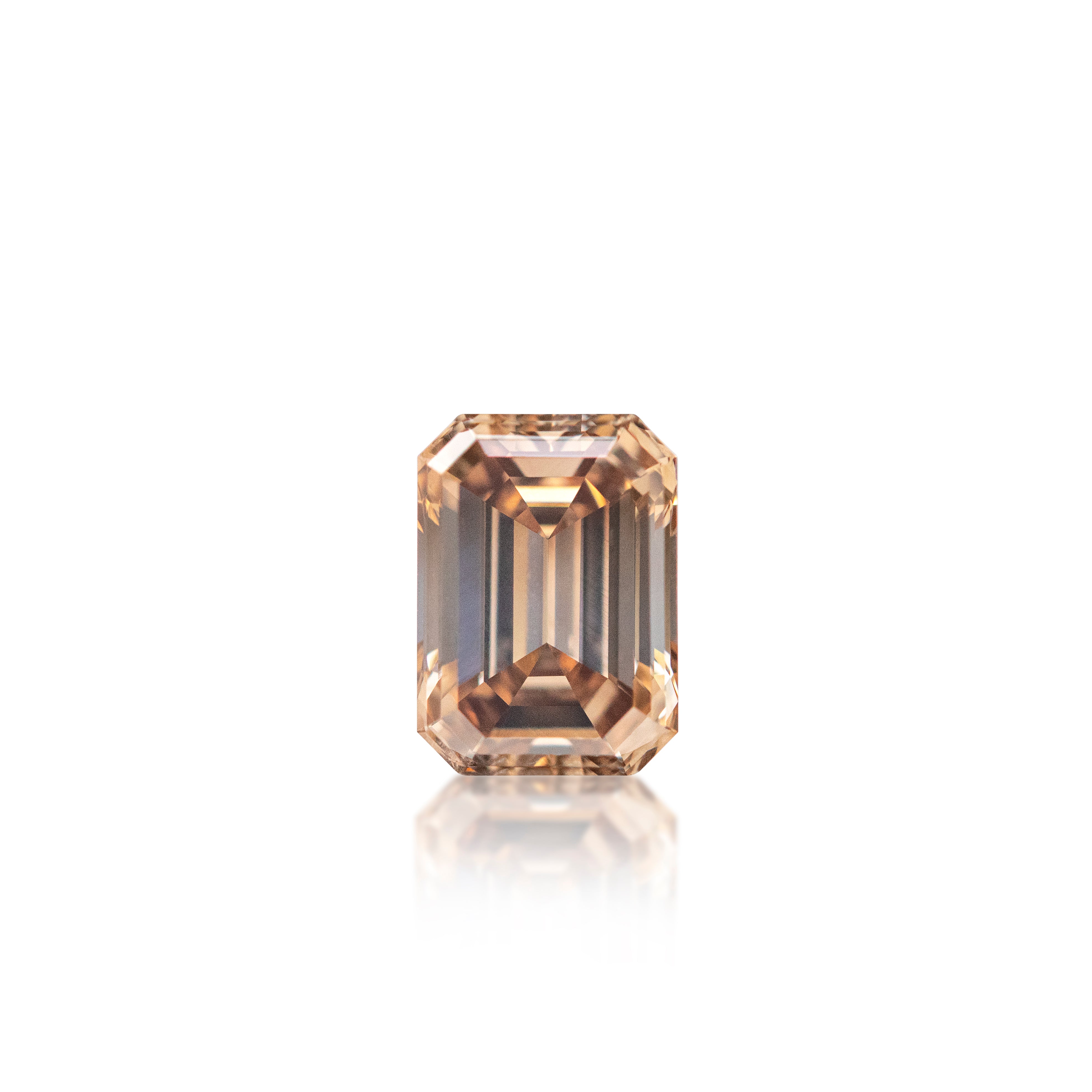 2.03ct Argyle Champagne Emerald Cut C5