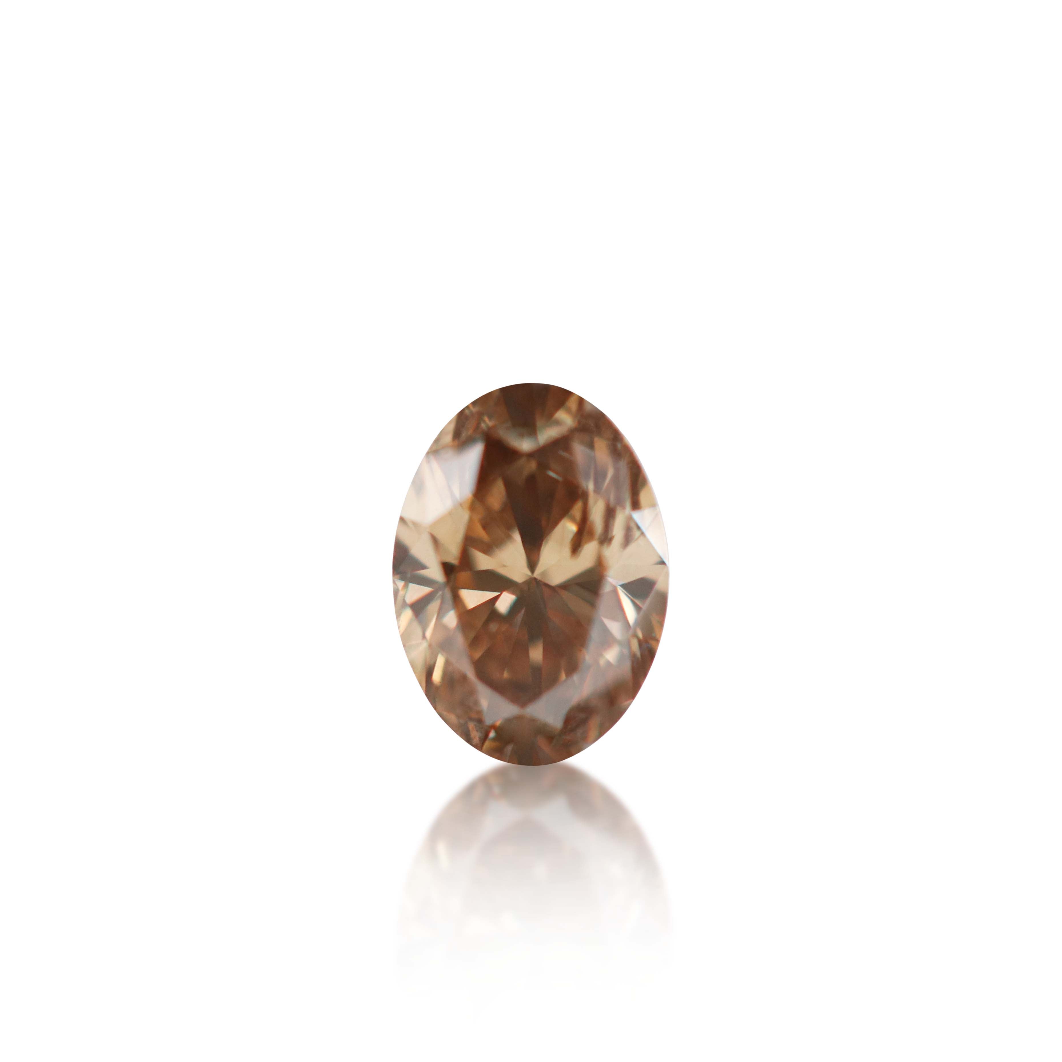 0.25ct Argyle Champagne Oval Cut C6