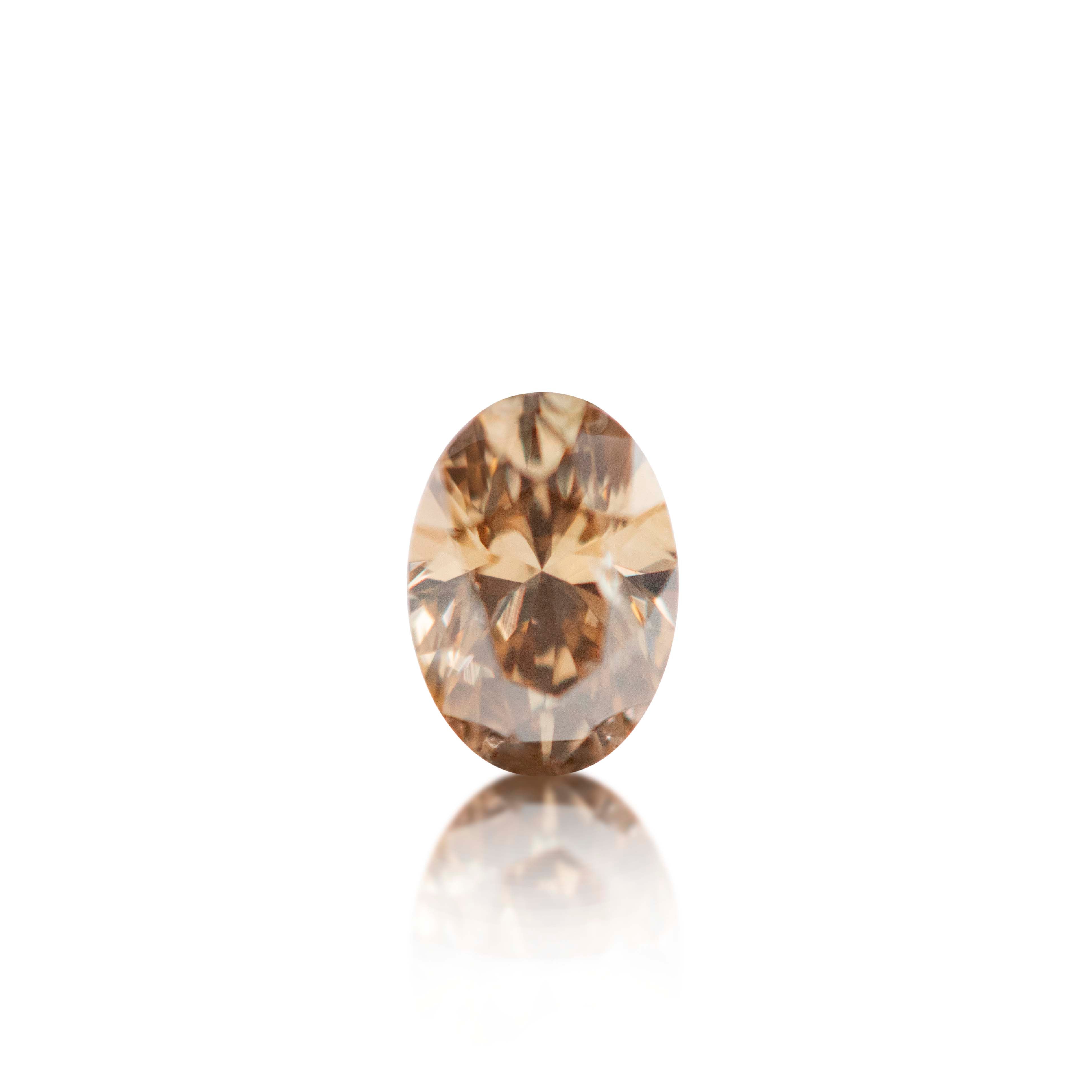0.25ct Argyle Champagne Oval Cut C7