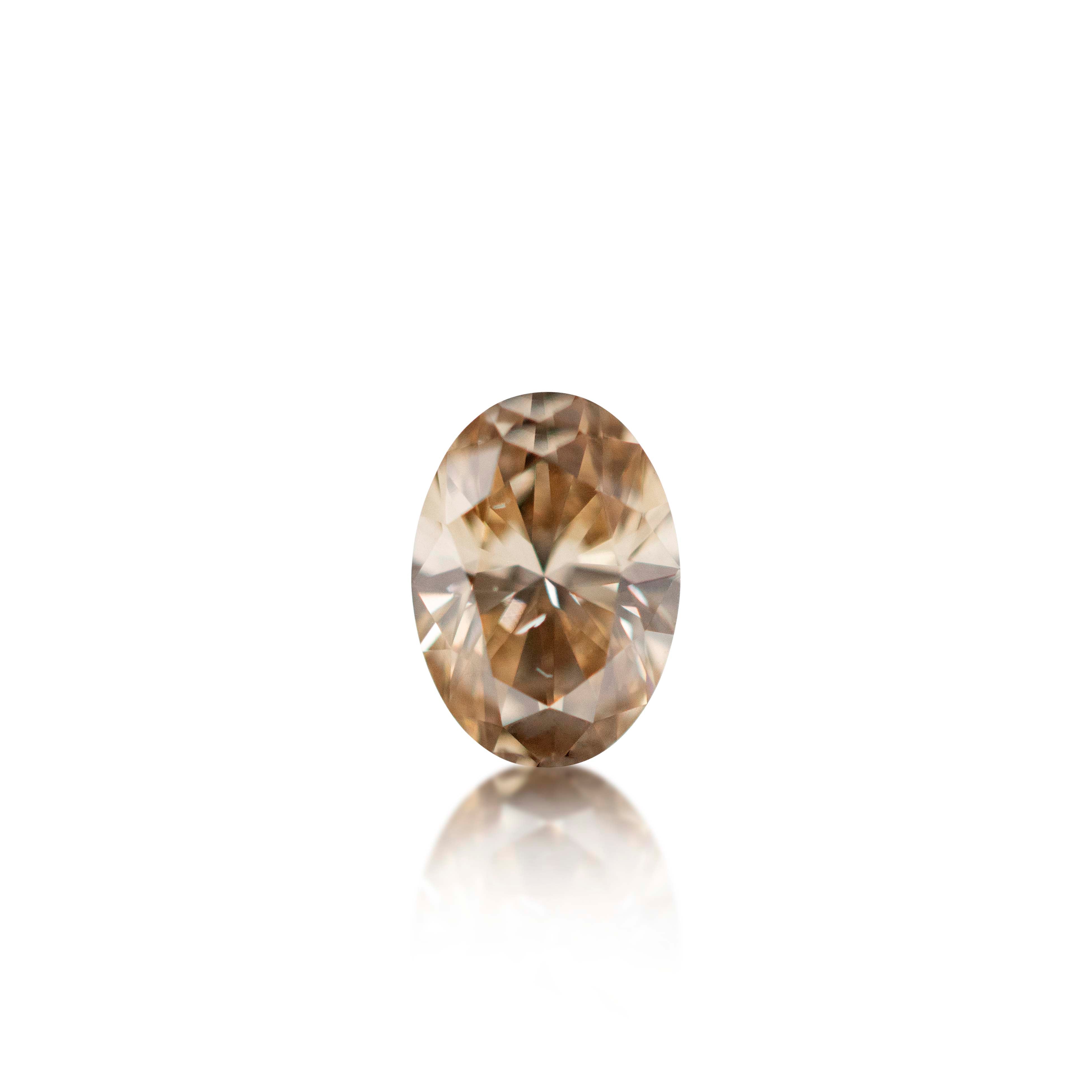 0.31ct Argyle Champagne Oval Cut C4