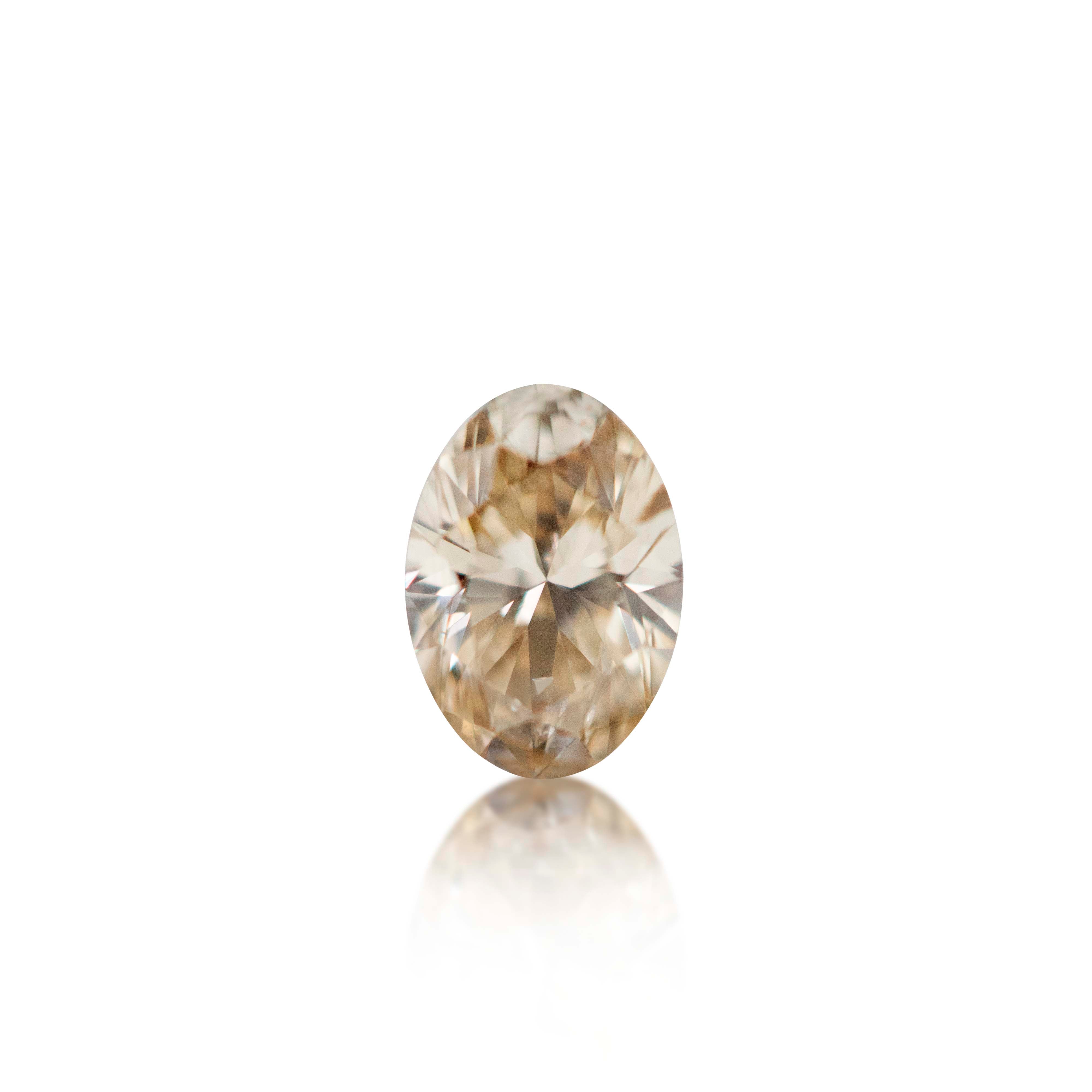0.34ct Argyle Champagne Oval Cut C3