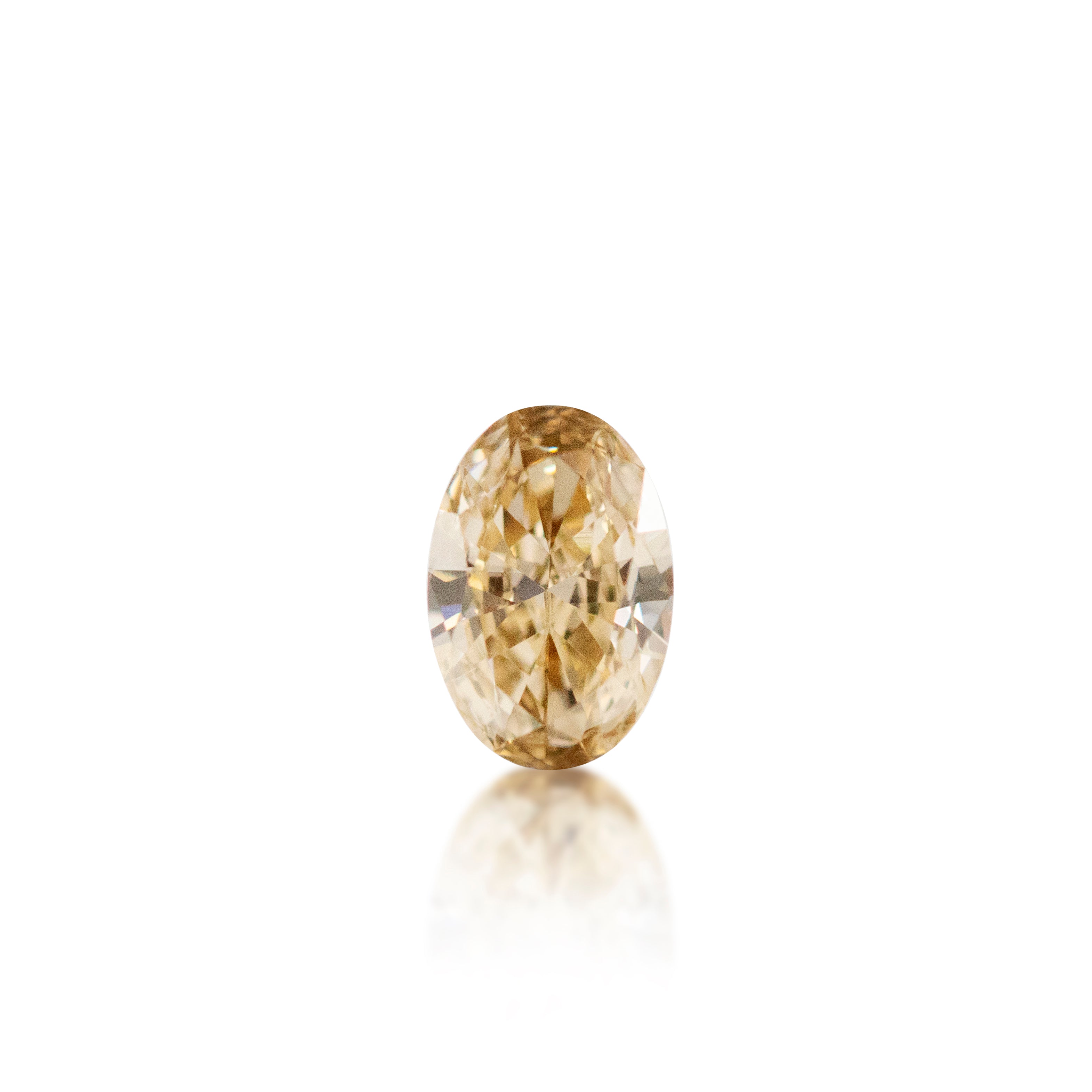 0.35ct Argyle Champagne Oval Cut C4