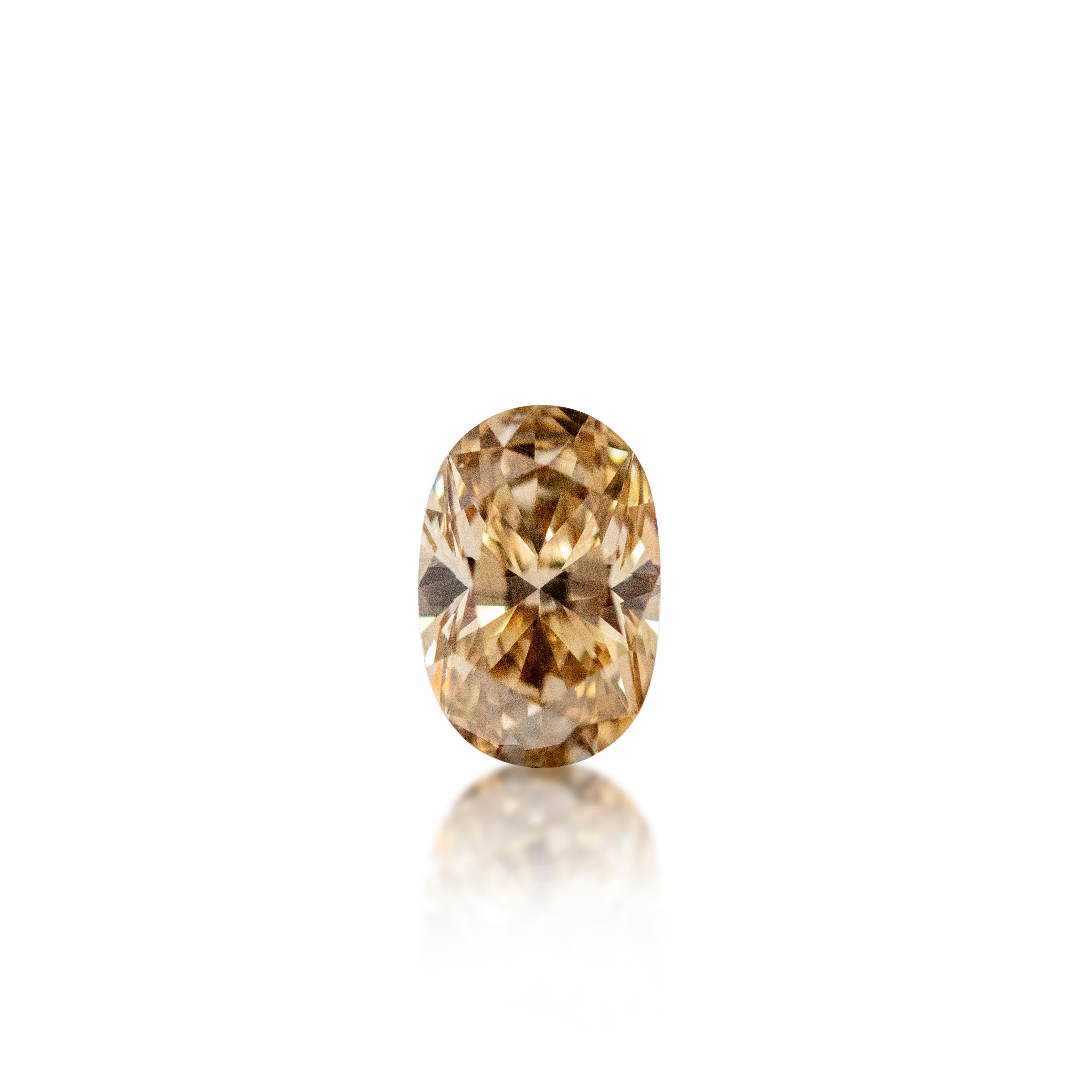 0.35ct Argyle Champagne Oval Cut C4