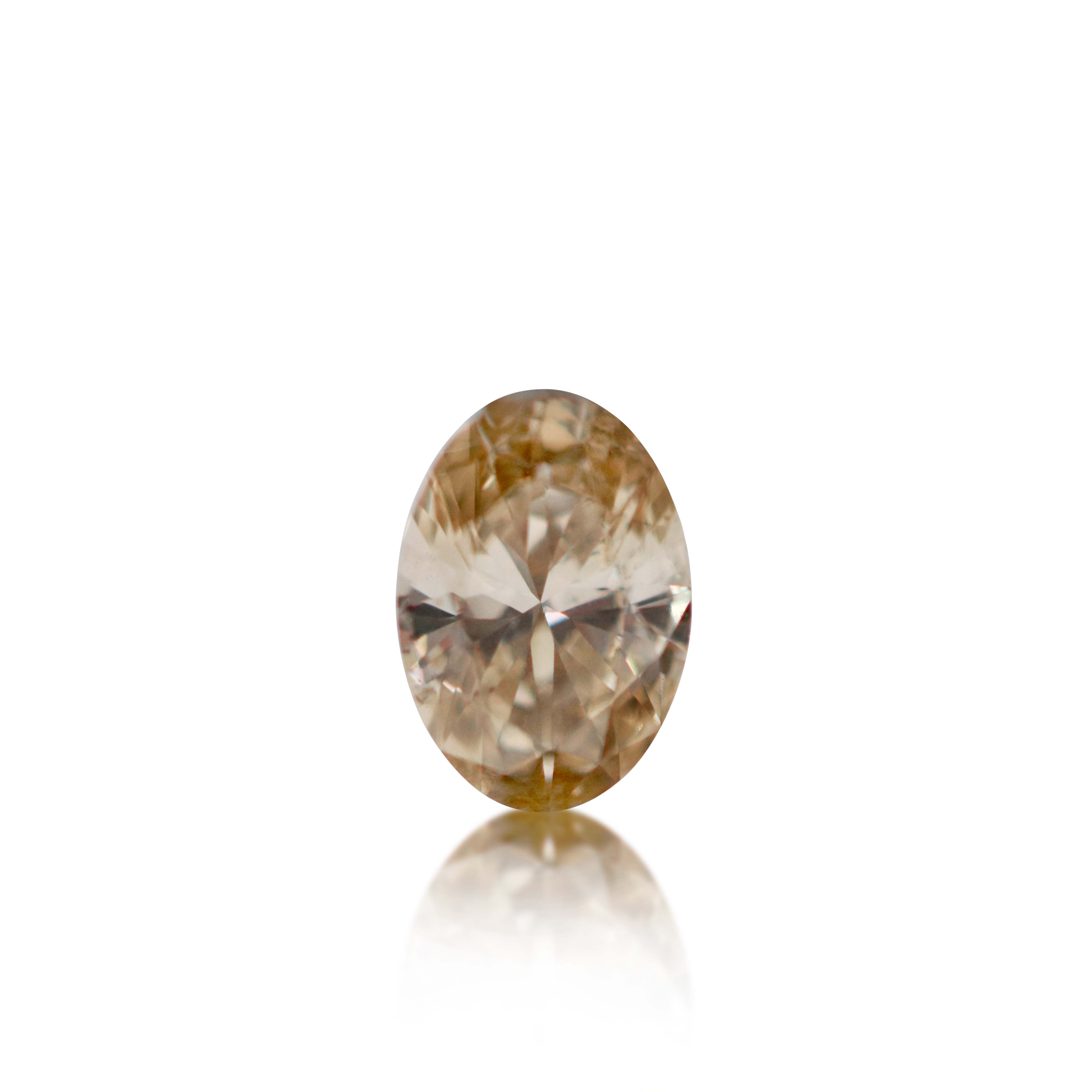 0.35ct Argyle Champagne Oval Cut C4