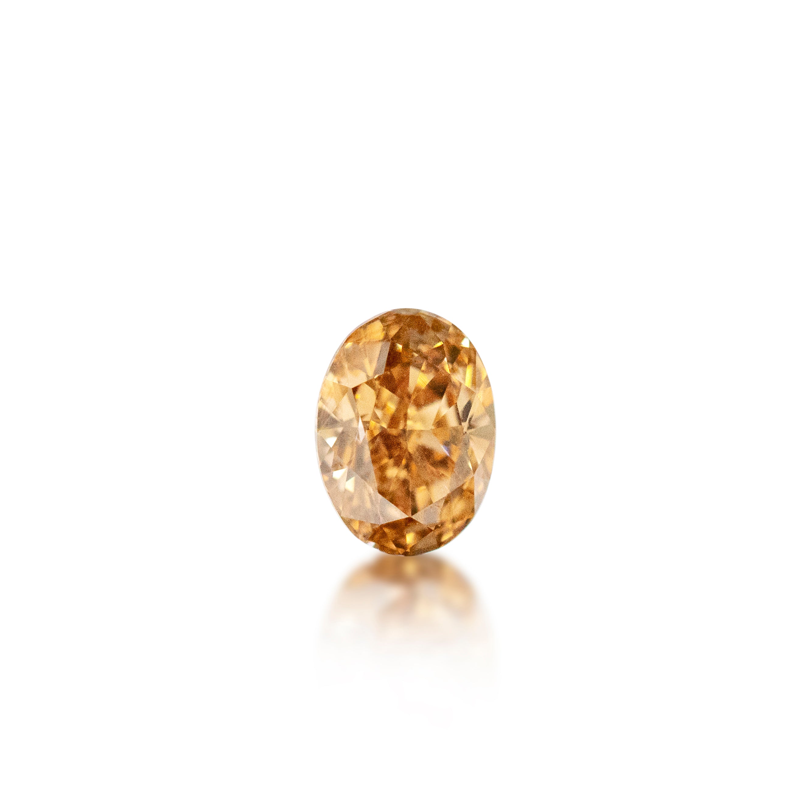 0.38ct Argyle Champagne Oval Cut C6