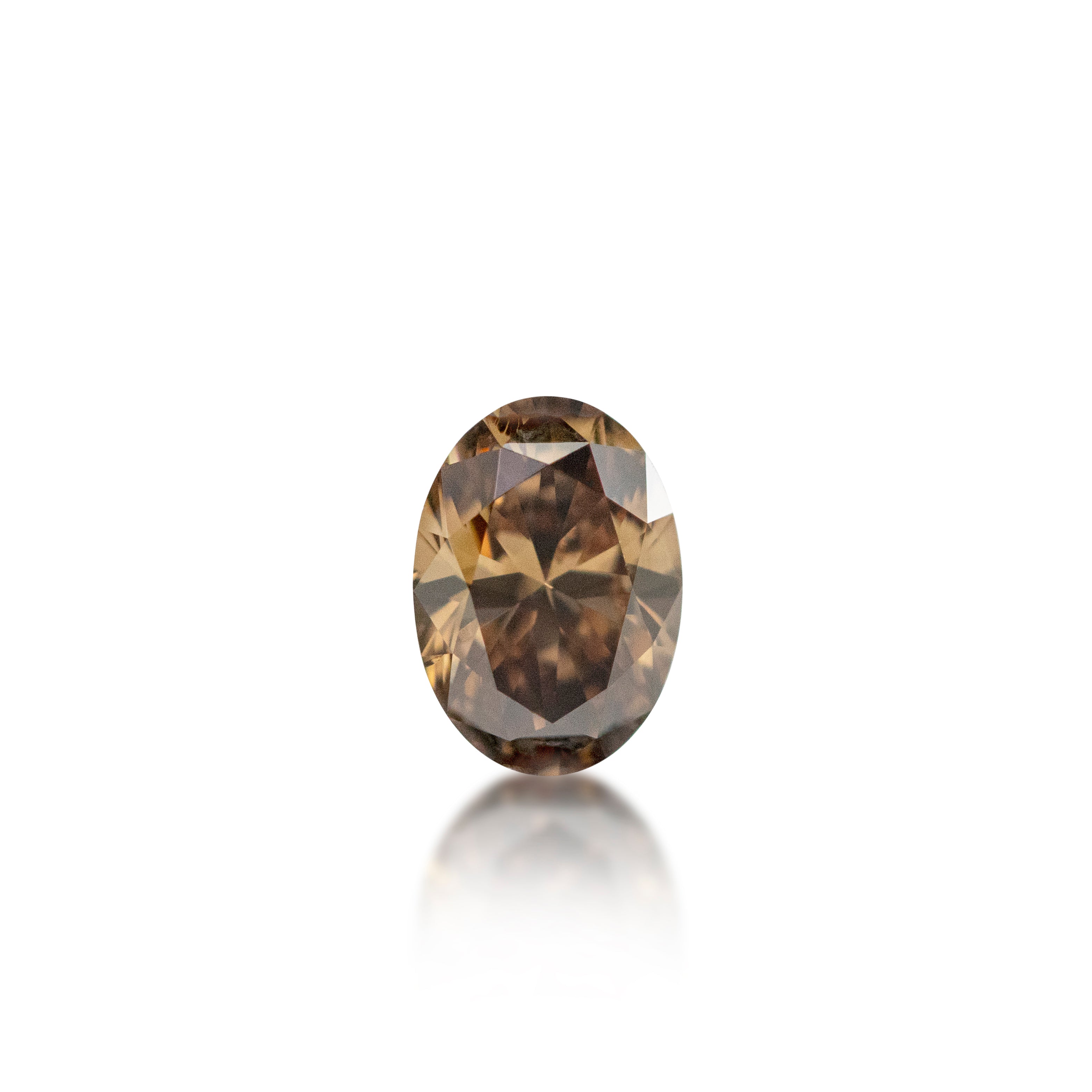 0.46ct Argyle Champagne Oval Cut C6
