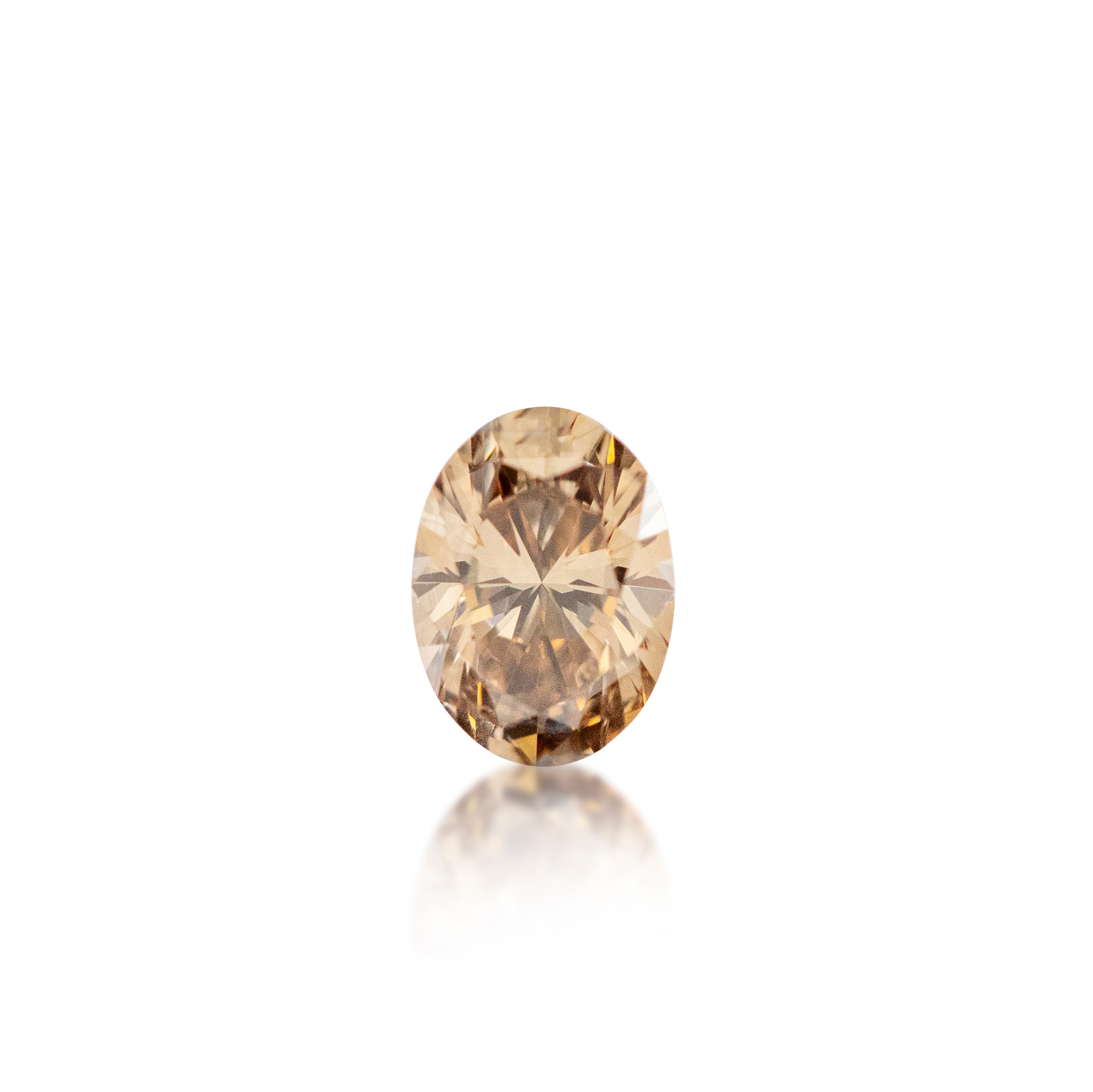 0.48ct Argyle Champagne Oval Cut C6