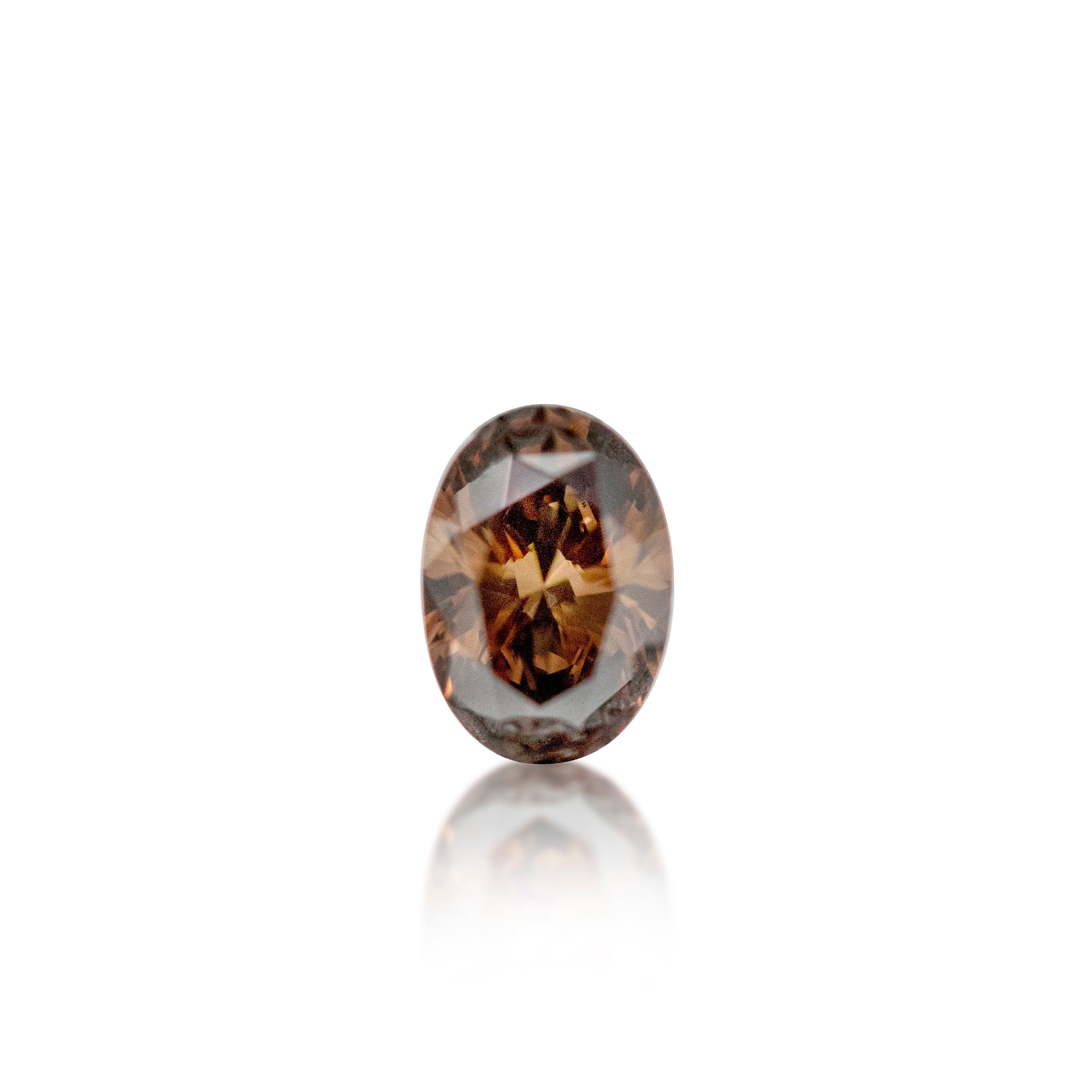 0.48ct Argyle Champagne Oval Cut C7