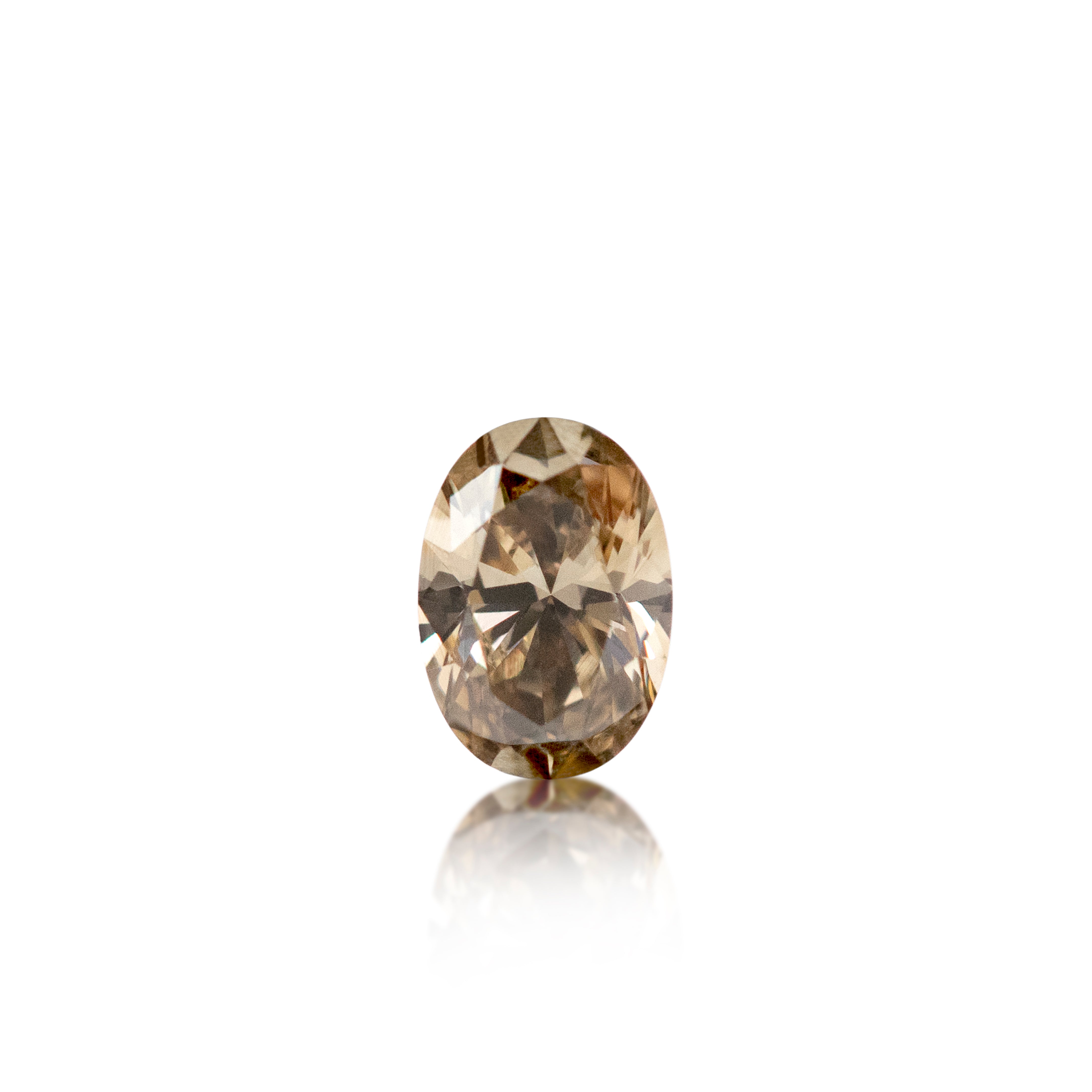 0.64ct Argyle Champagne Oval Cut C5