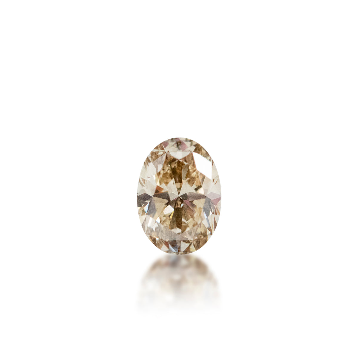 Argyle Australian Champagne Diamond — 0.75 ct Oval | C3 Med Champagne