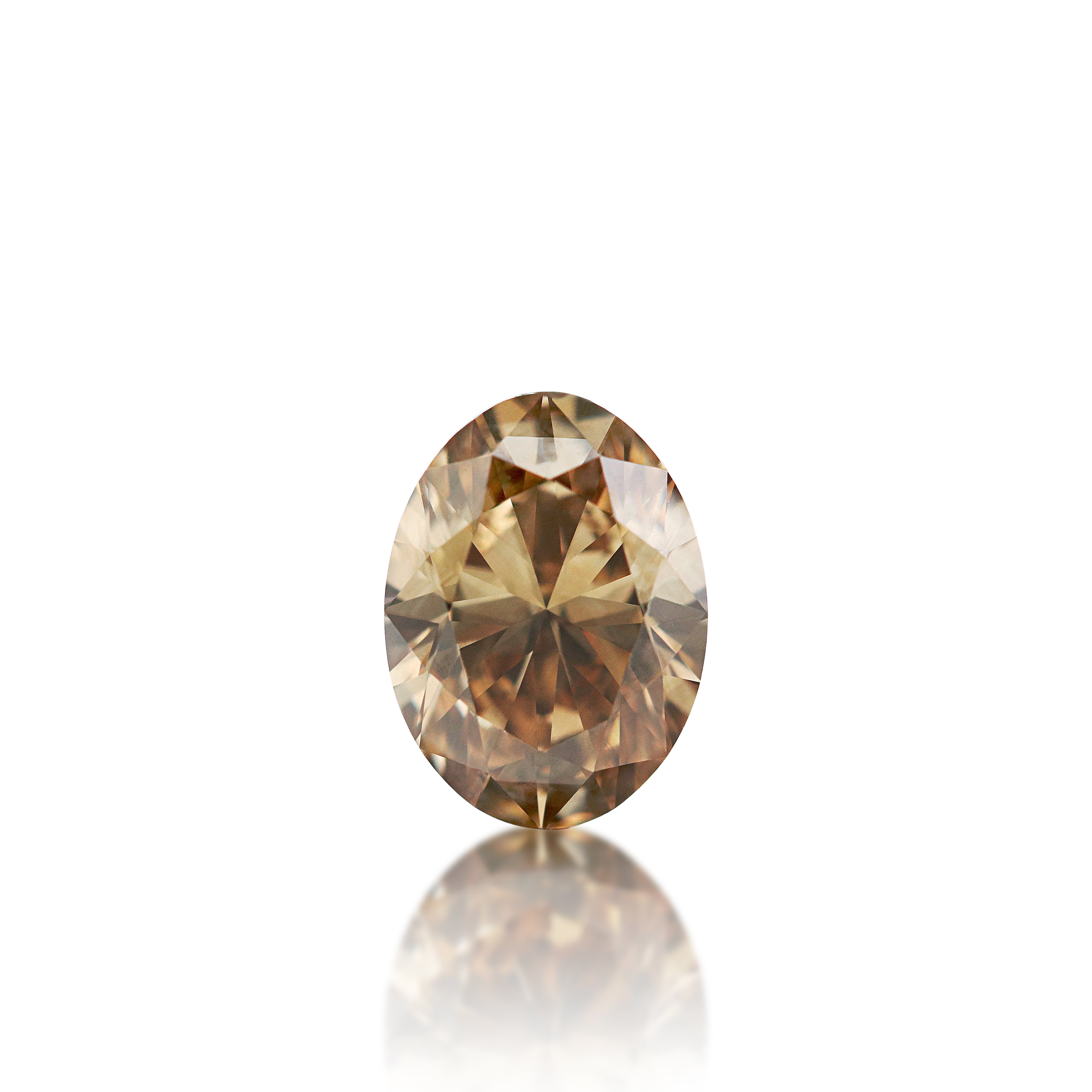 2.50 carat Argyle Australian champagne diamond, C5 Medium Champagne, oval cut