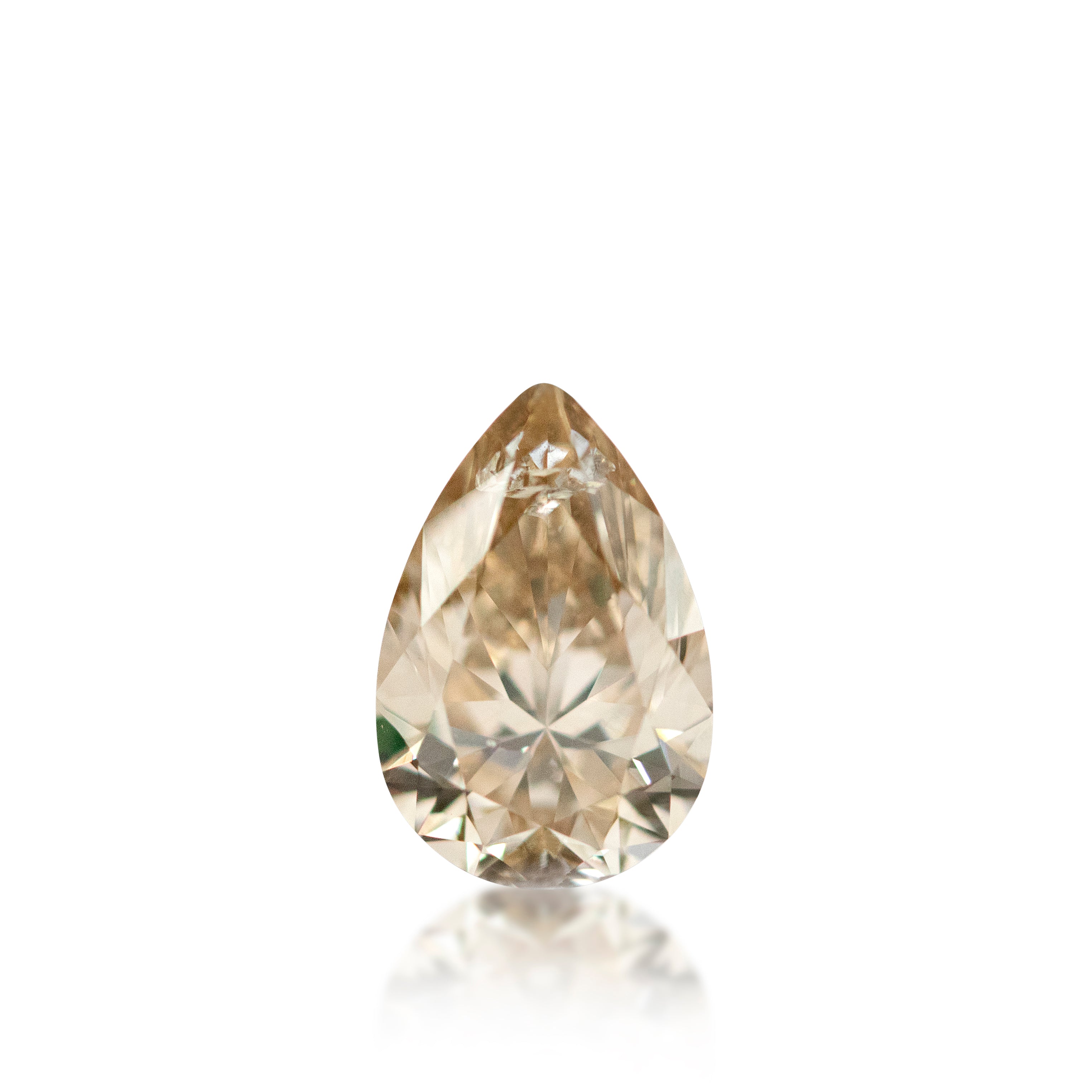 0.72 ct Argyle Champagne Pear Cut C3