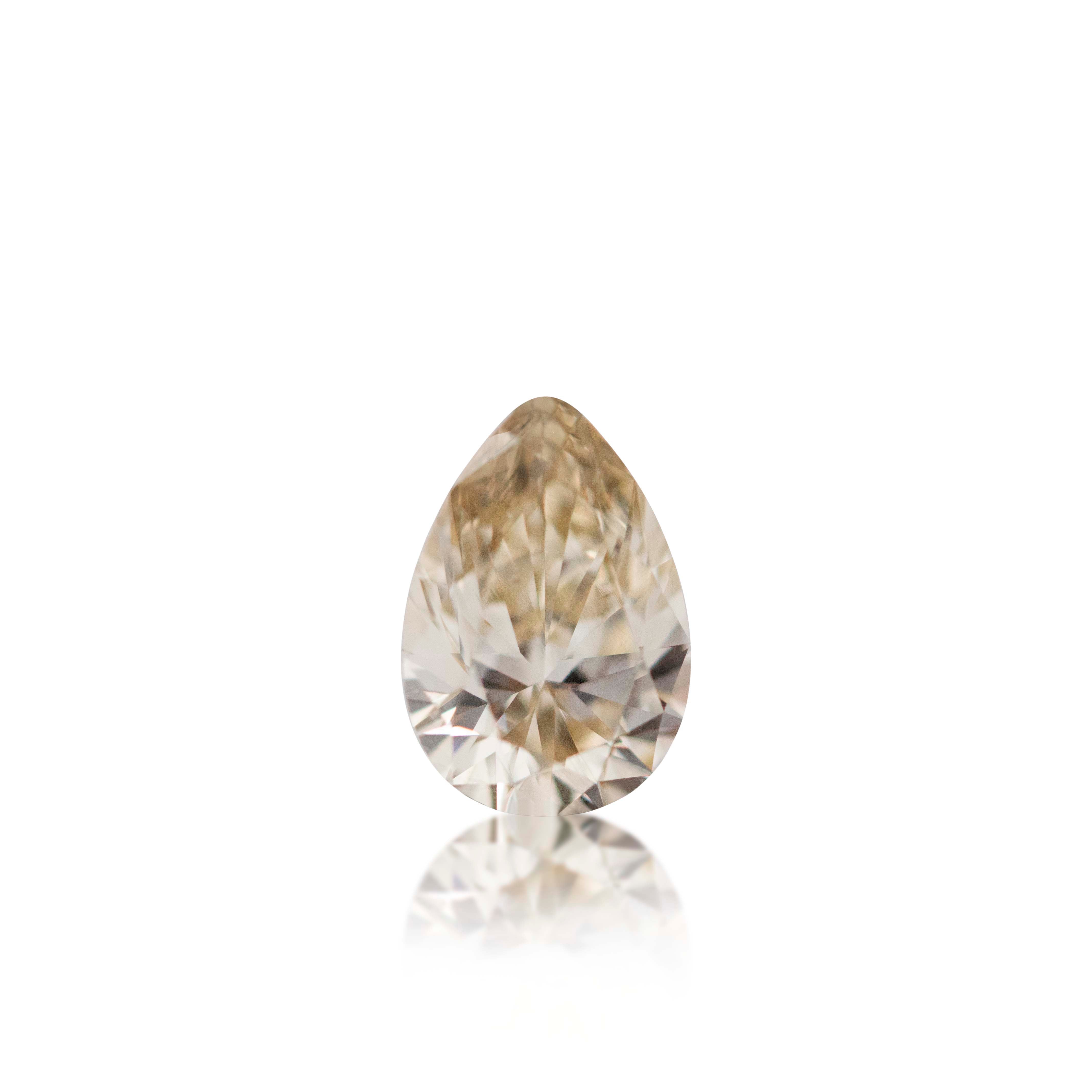 0.74ct Argyle Champagne Pear Cut C2