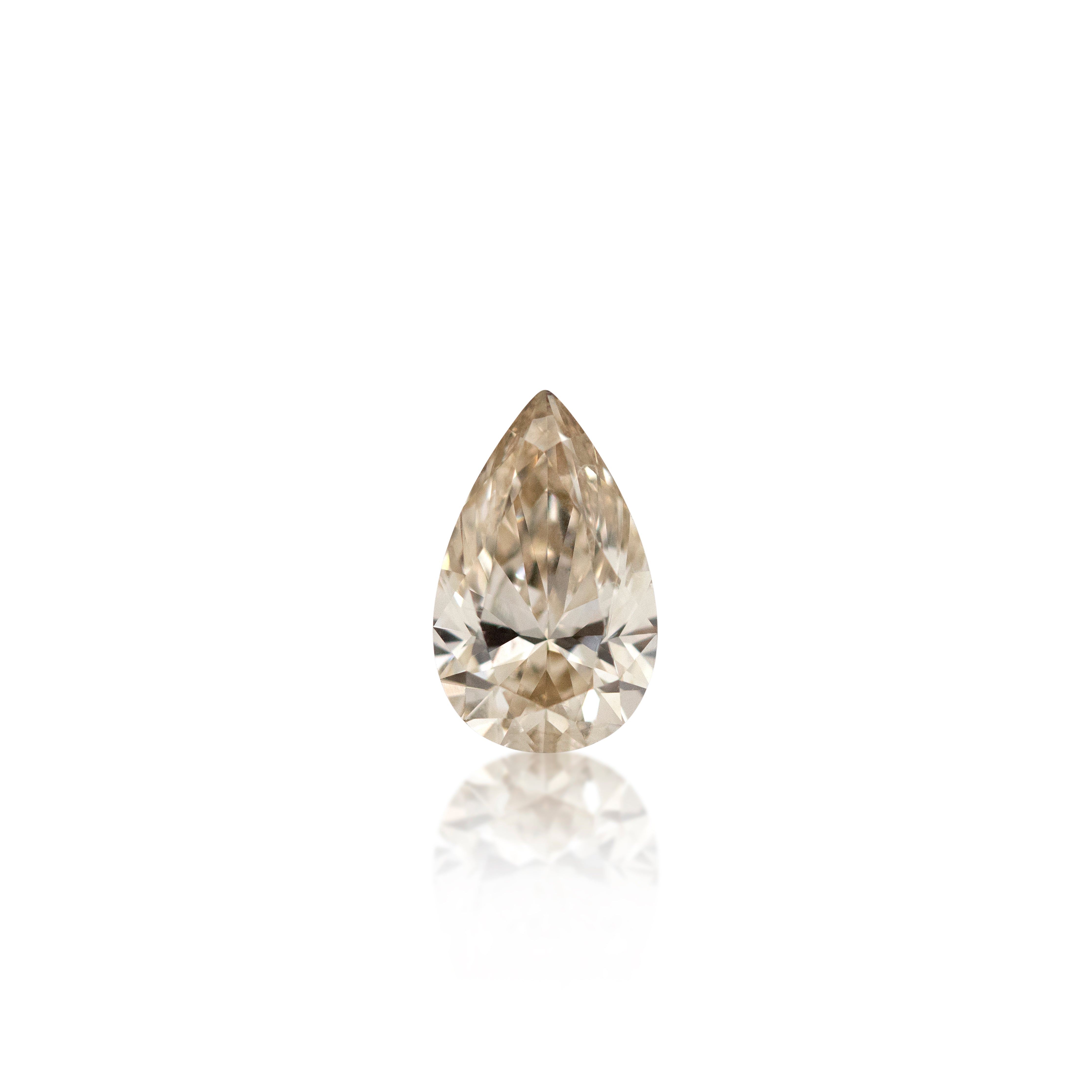 1.21 ct Argyle Champagne Pear Cut C2