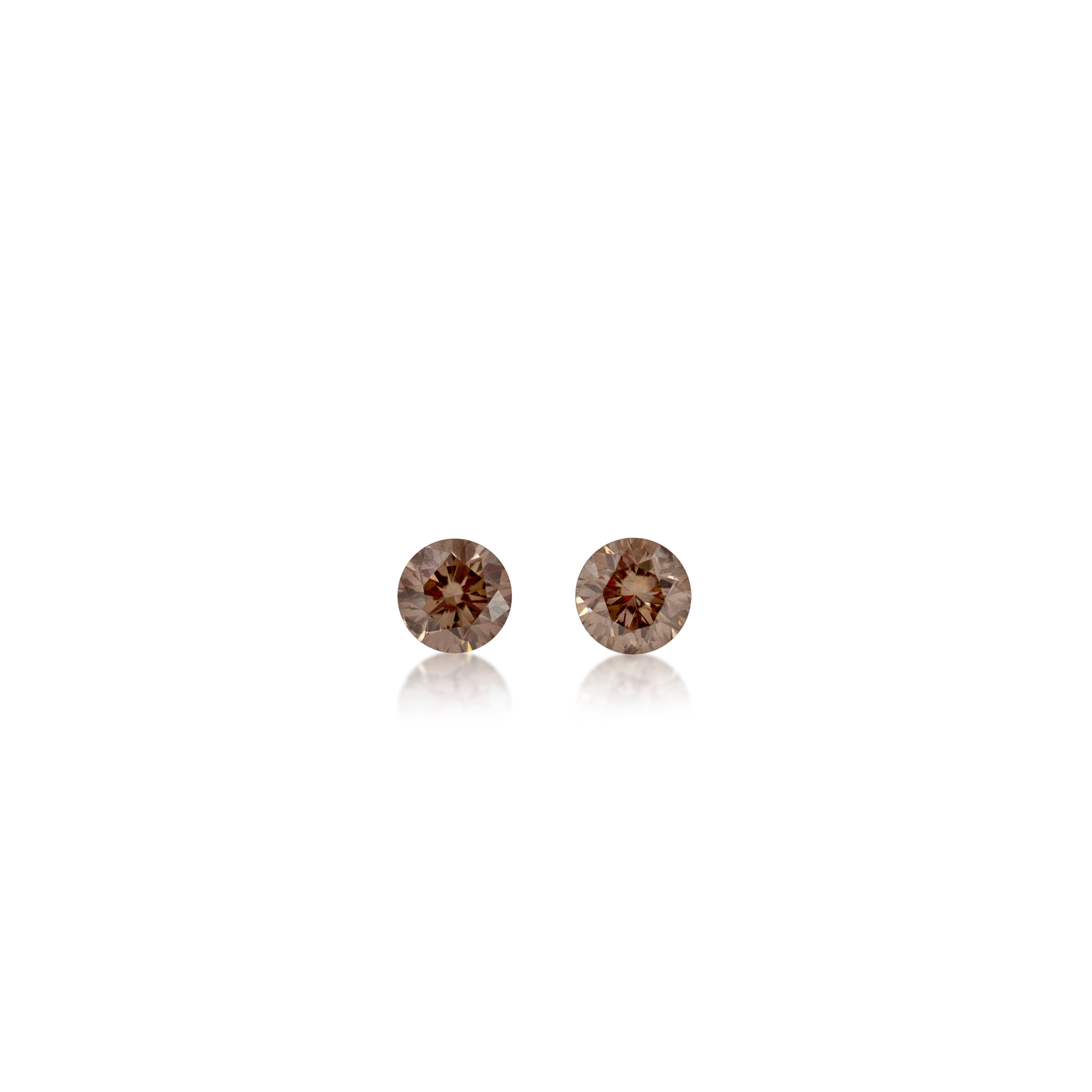 2 = 0.35 cts Argyle Champagne C3 Round Brilliant Cut