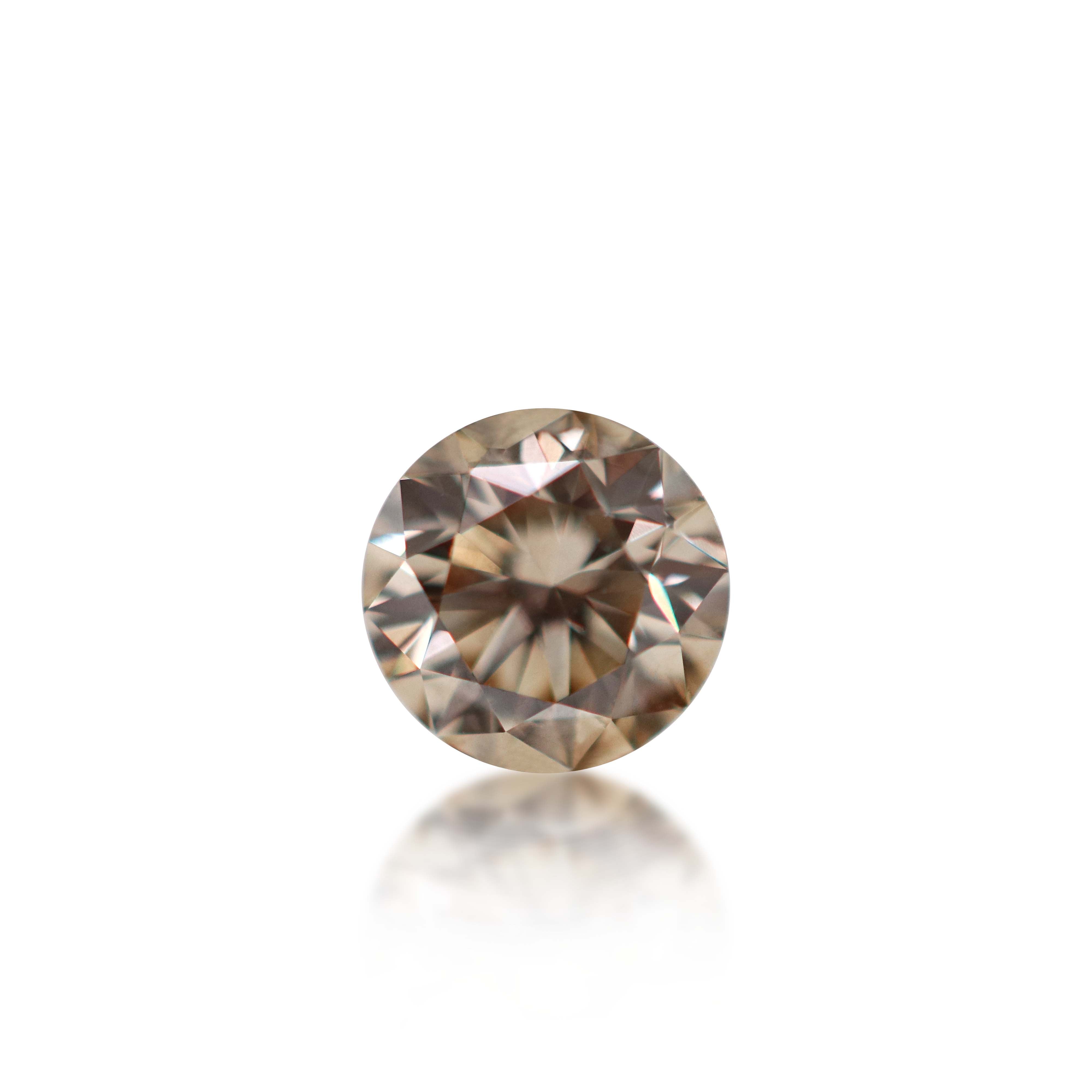 0.50ct Argyle Champagne Round Brilliant Cut Cut C2