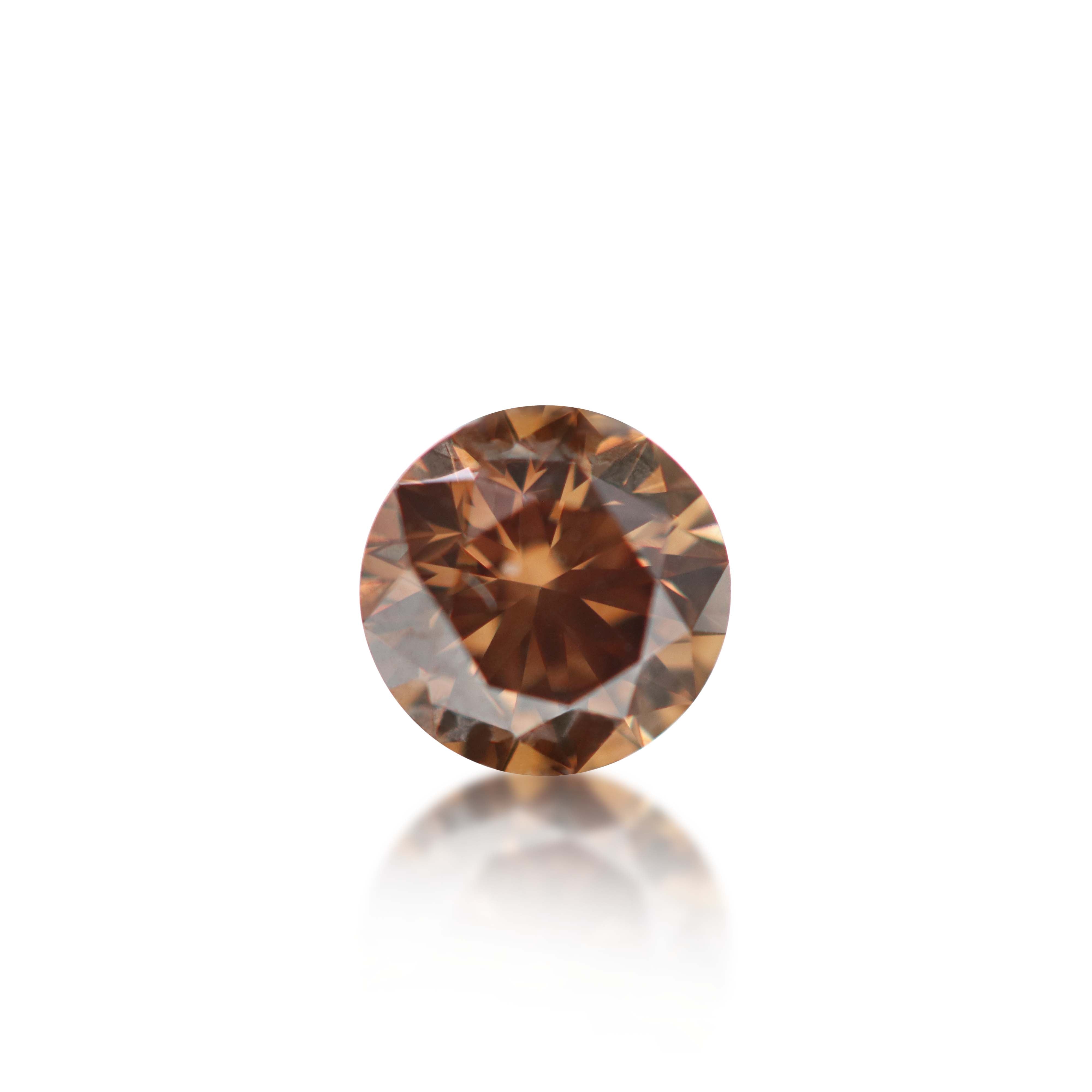 0.51ct Argyle Champagne Round Brilliant Cut Cut C7