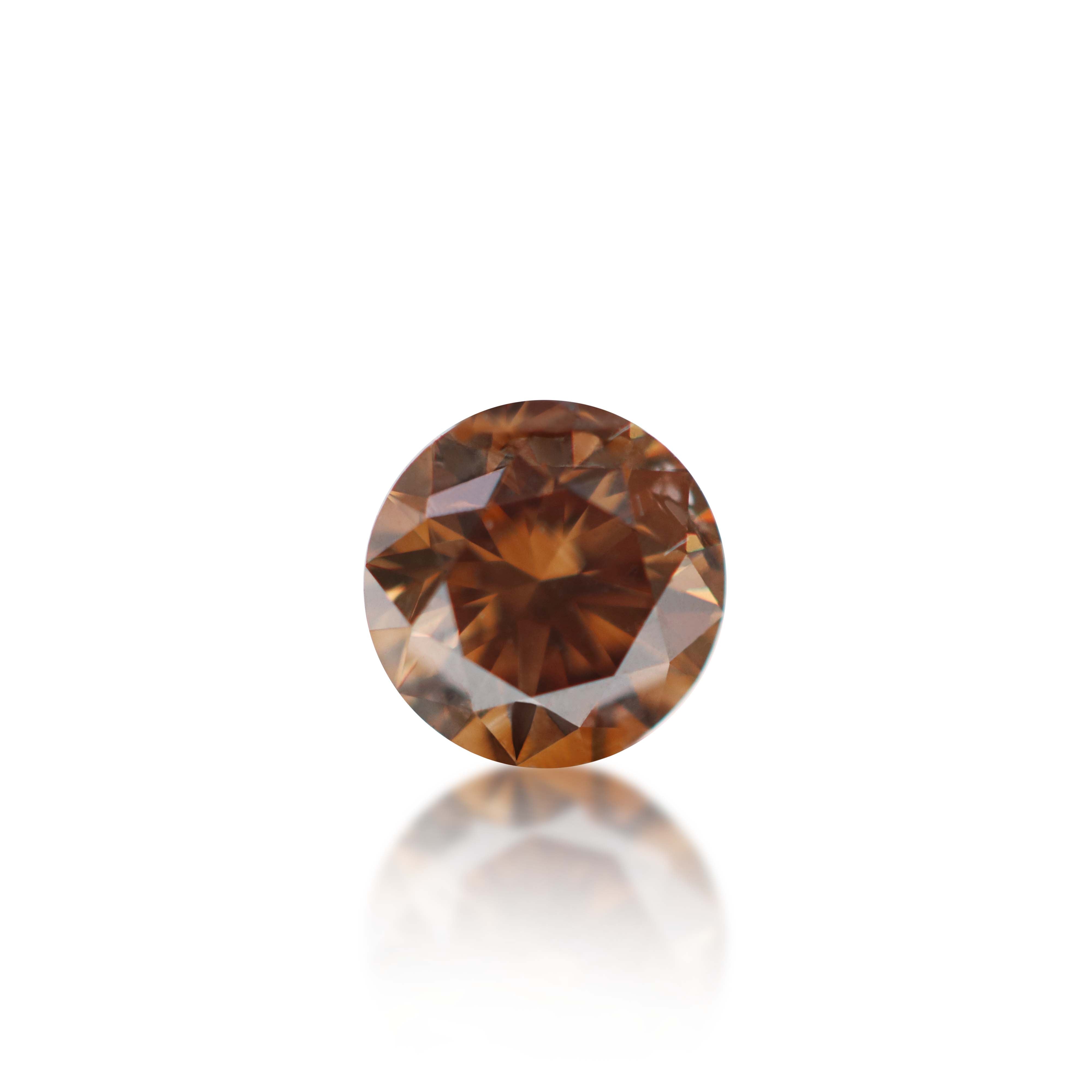 0.51ct Argyle Champagne Round Brilliant Cut Cut C7