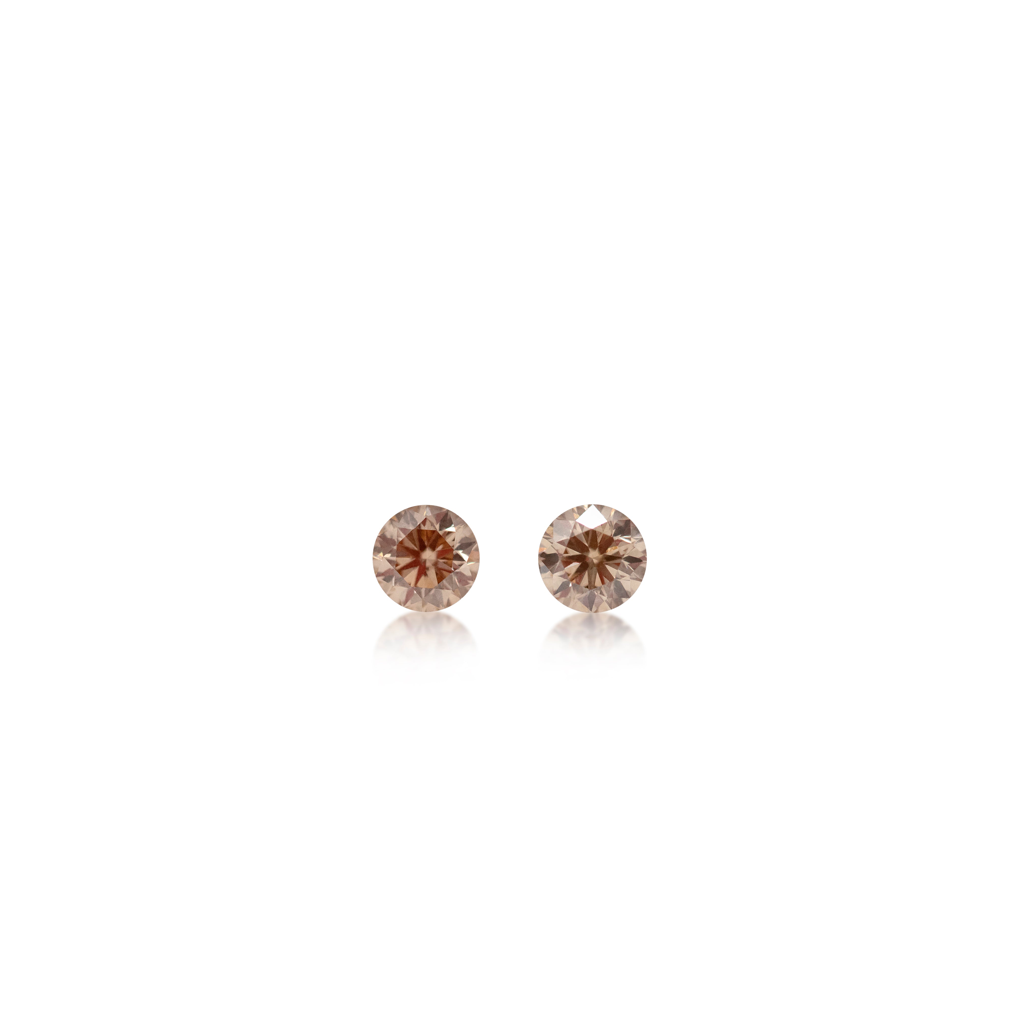 2 = 0.63 cts Argyle Champagne C2 Round Brilliant Cut