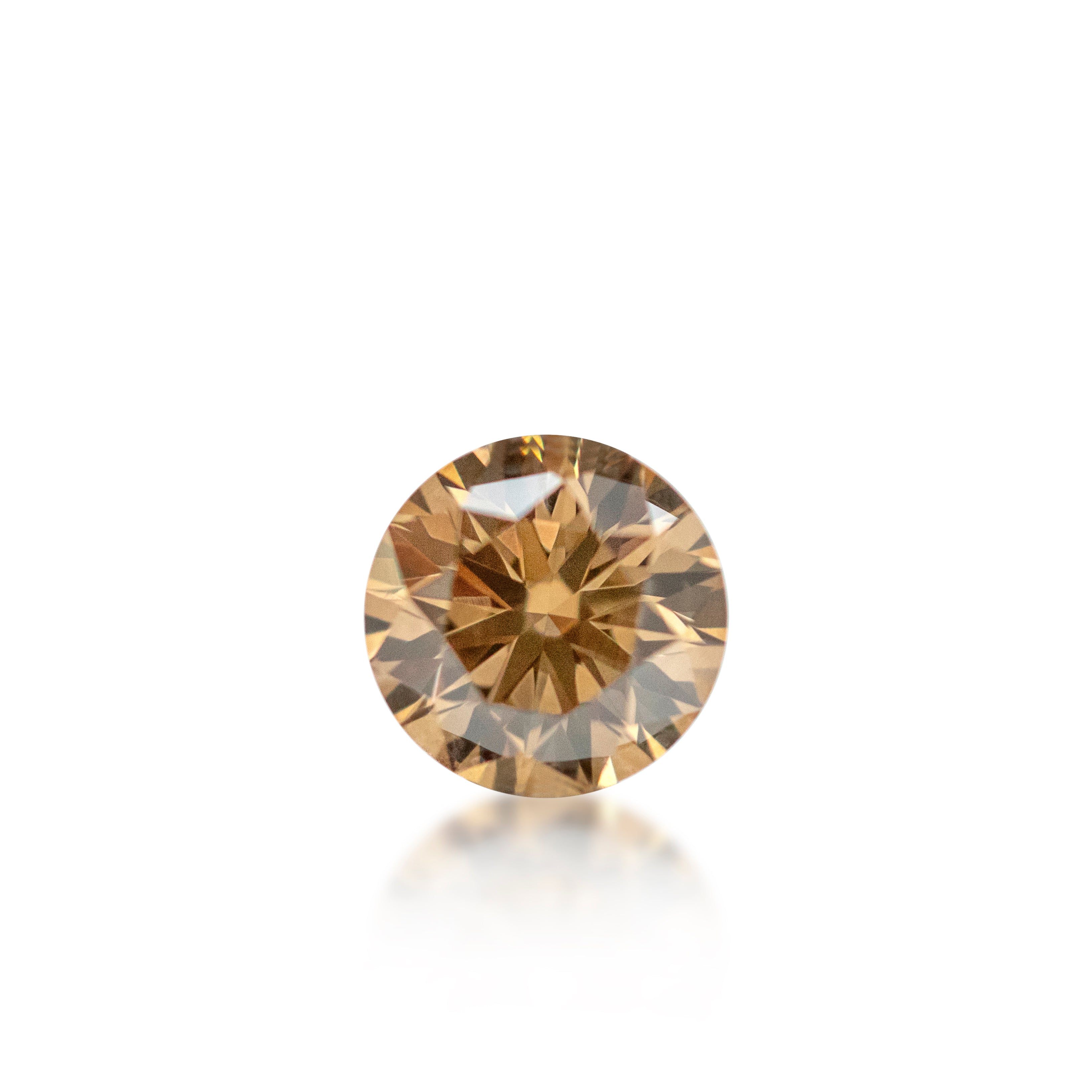 0.71 ct Argyle Champagne Round Brilliant Cut C6