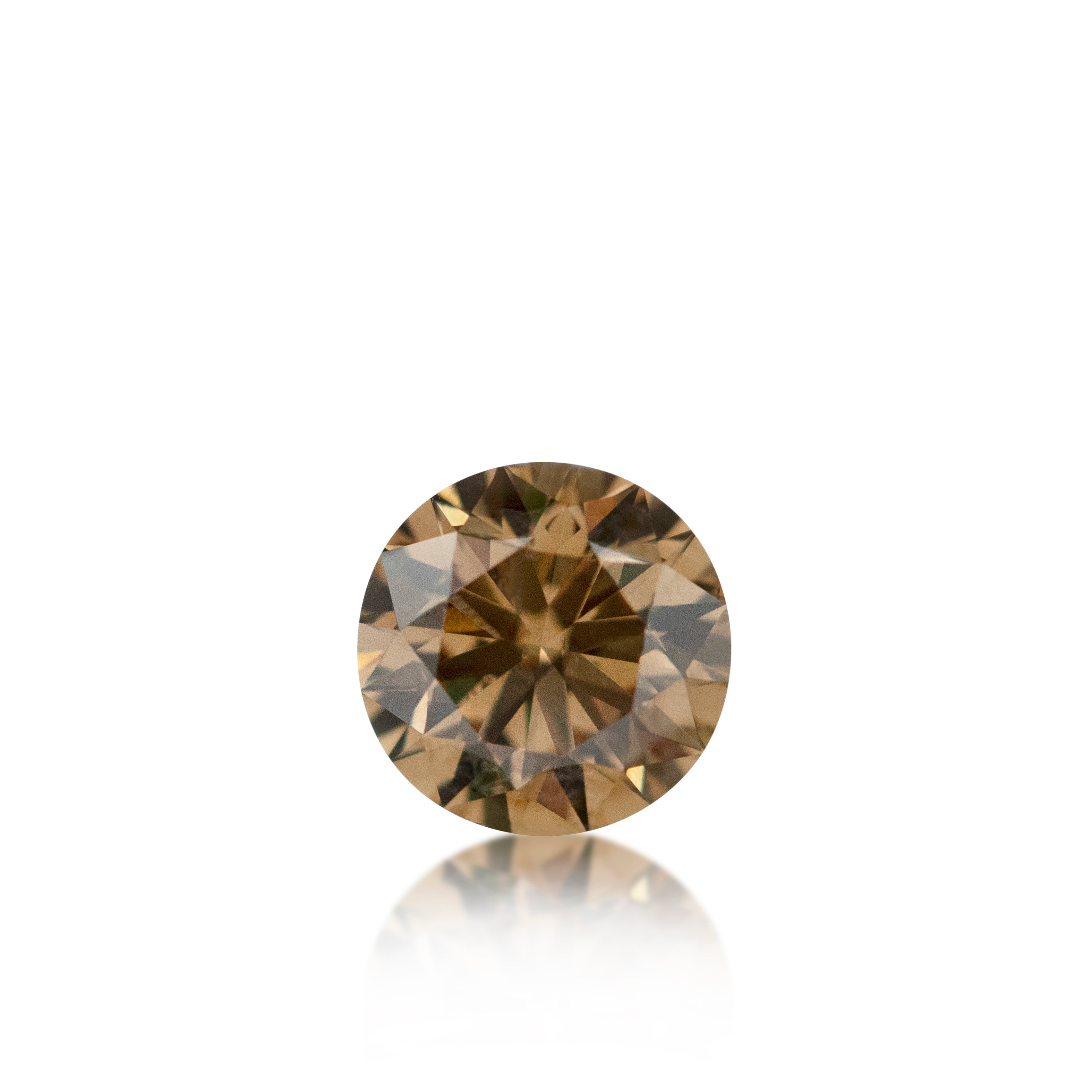 1.00 ct Argyle Champagne Round Brilliant Cut C6