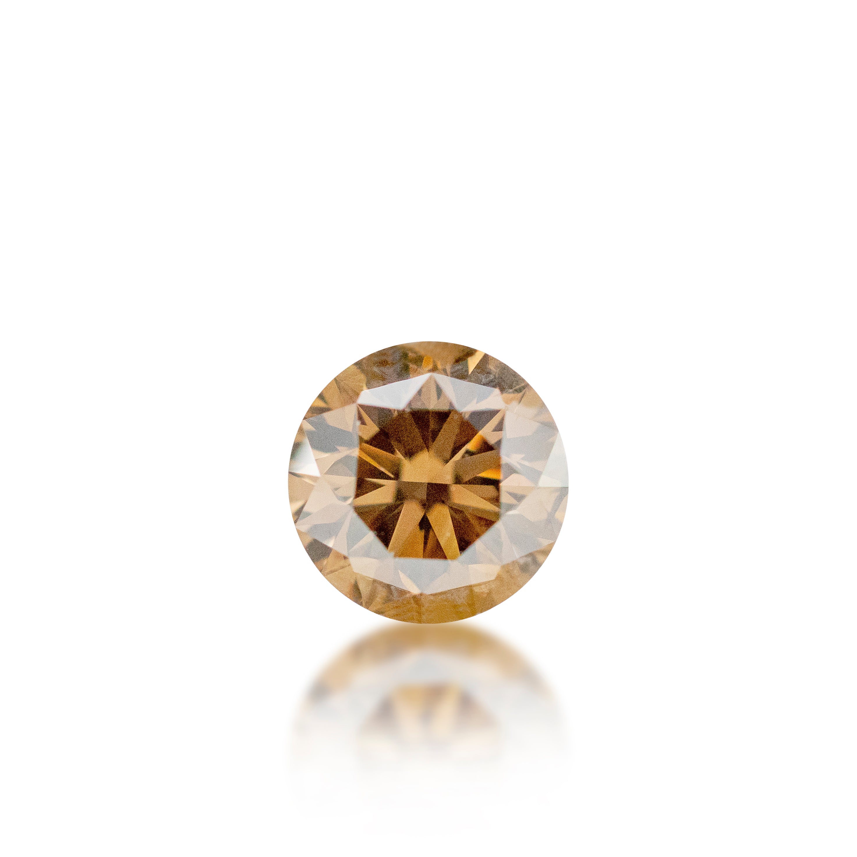 1.02ct Argyle Champagne Round Brilliant Cut C7