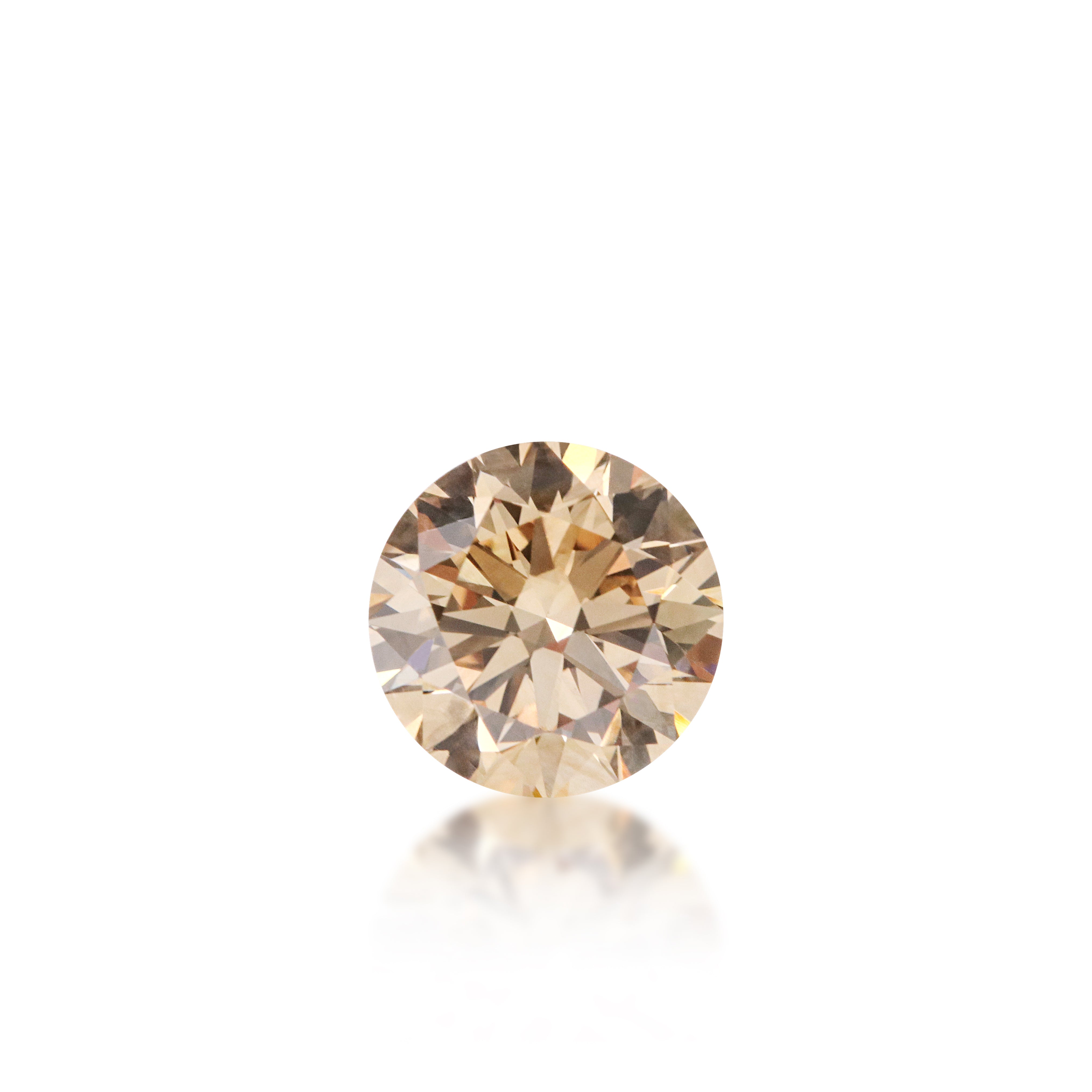 1.51 carat Argyle champagne round brilliant cut diamond, C4 medium champagne colour grade, loose stone, Hope Diamonds