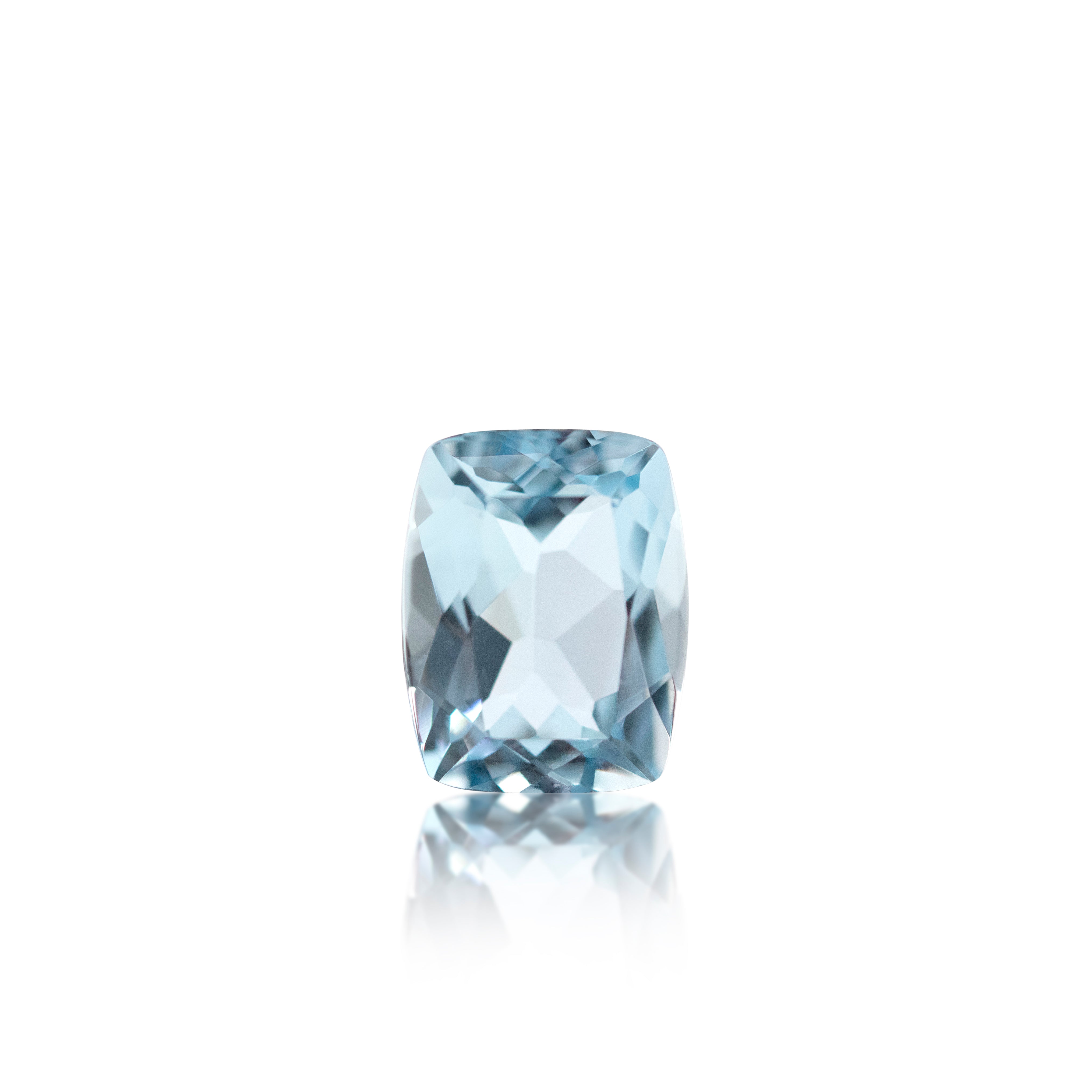 2.01 ct Light Blue Cushion Cut Aquamarine