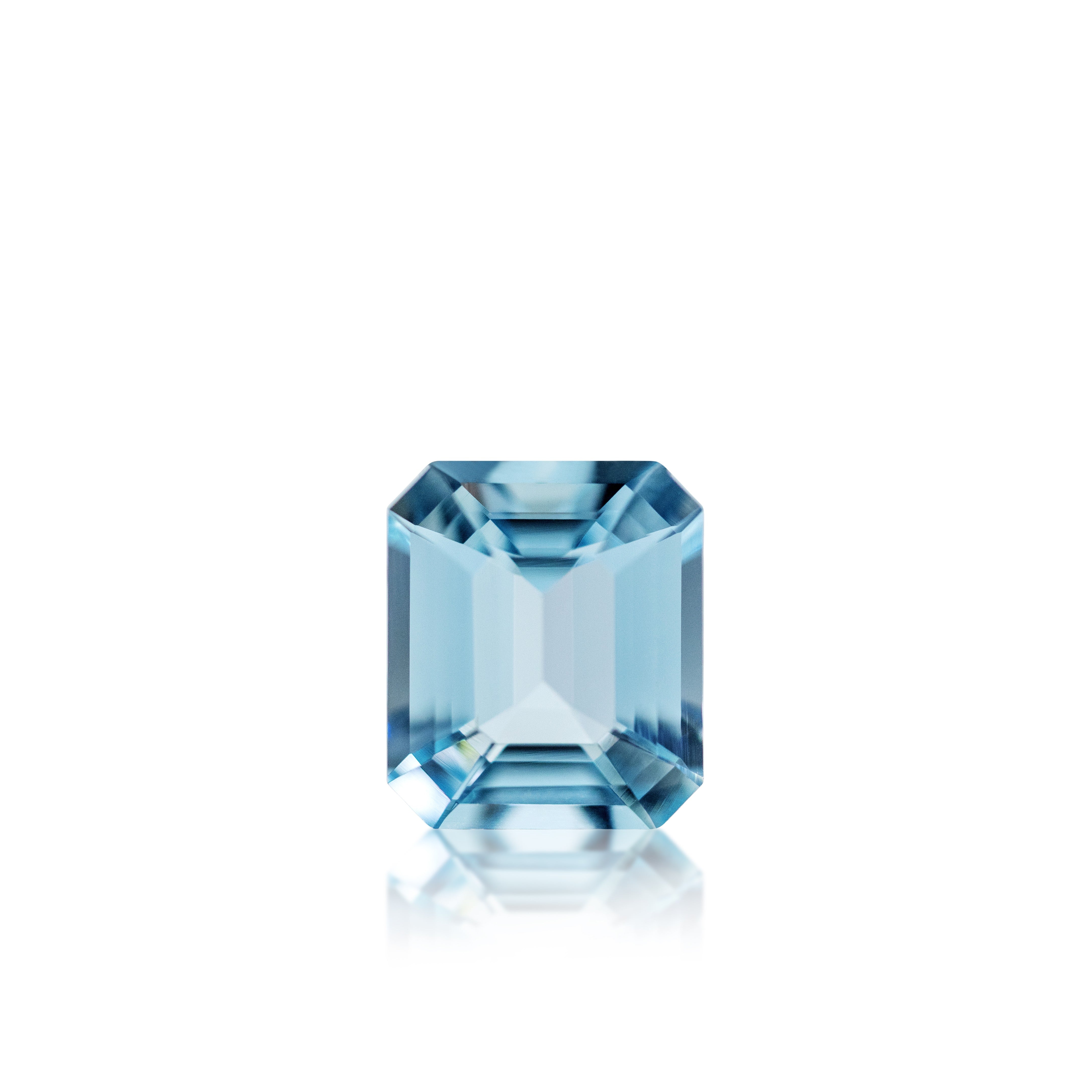 2.28ct Light Blue Emerald Cut Aquamarine