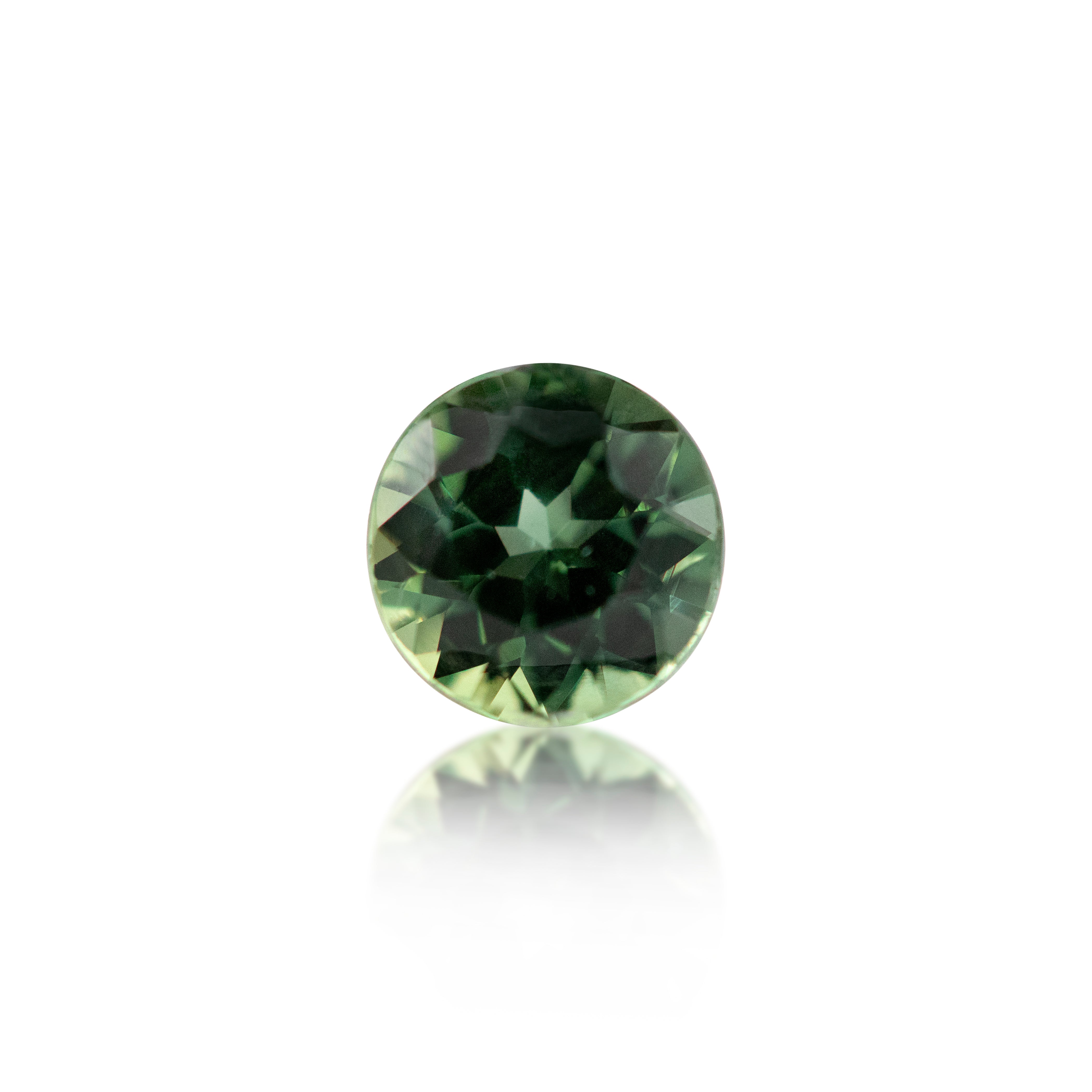 0.87 ct Round Brilliant Cut Teal Sapphire