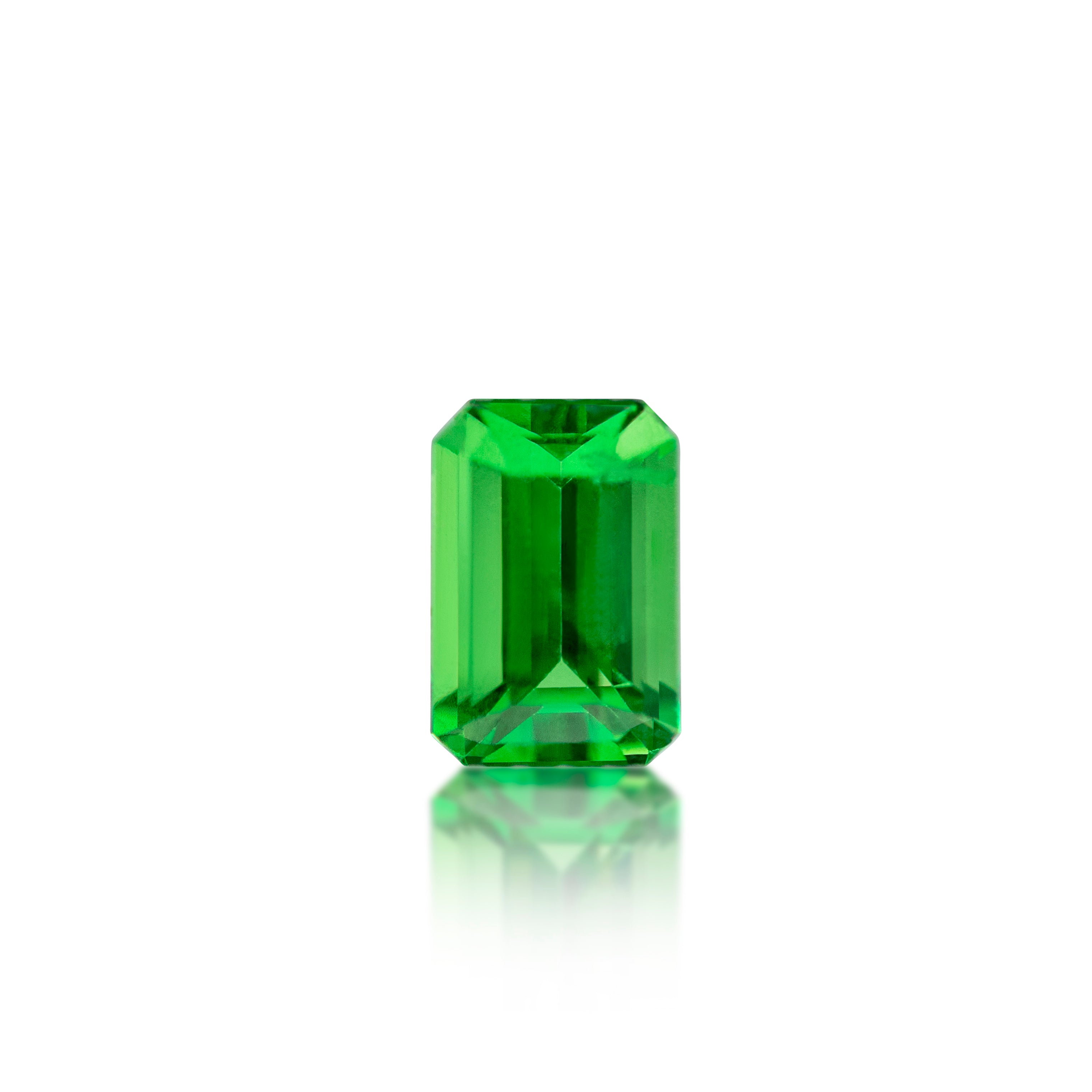 1.23 ct Emerald Cut Tsavorite Garnet