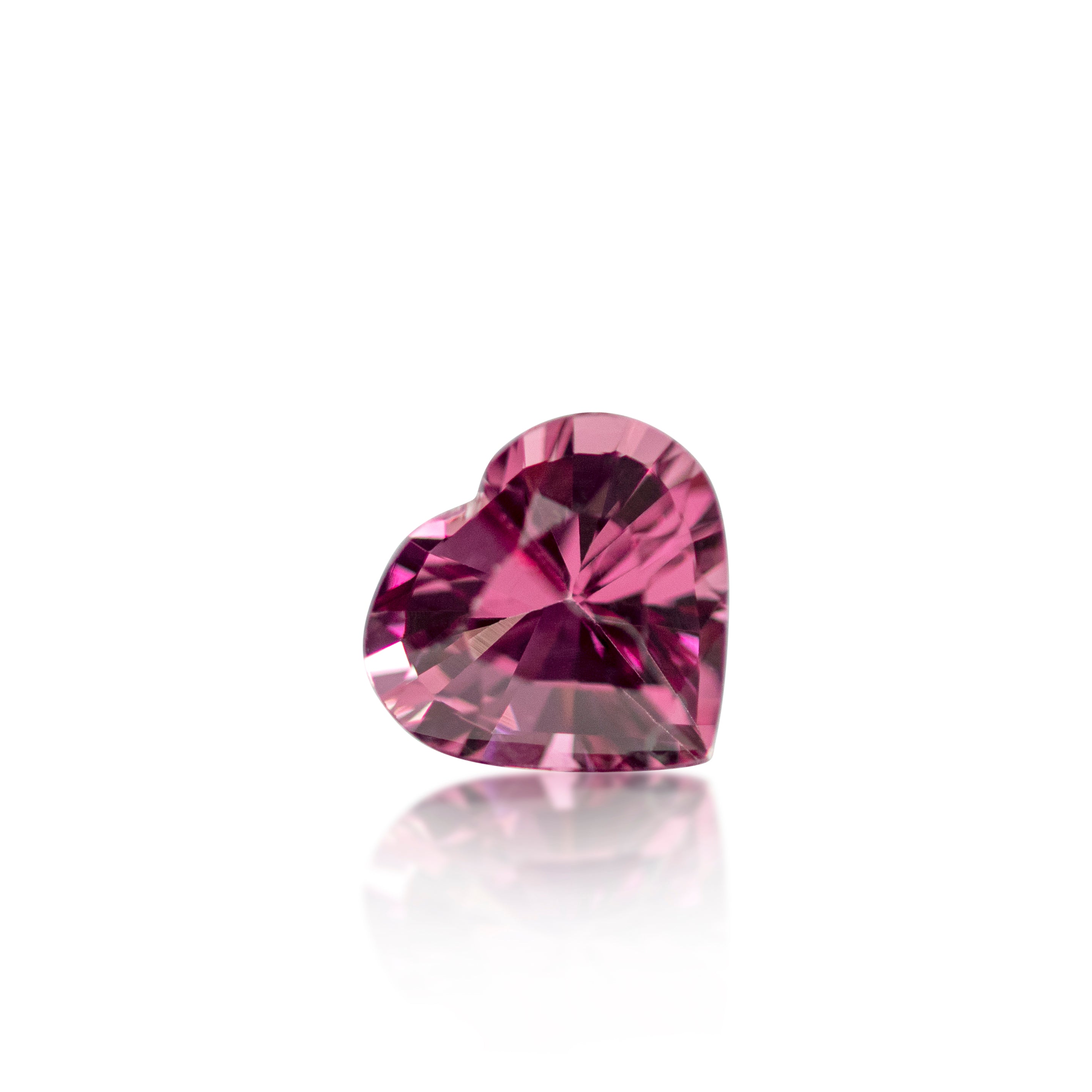 1.45 ct Purplish Pink Garnet Heart Shape