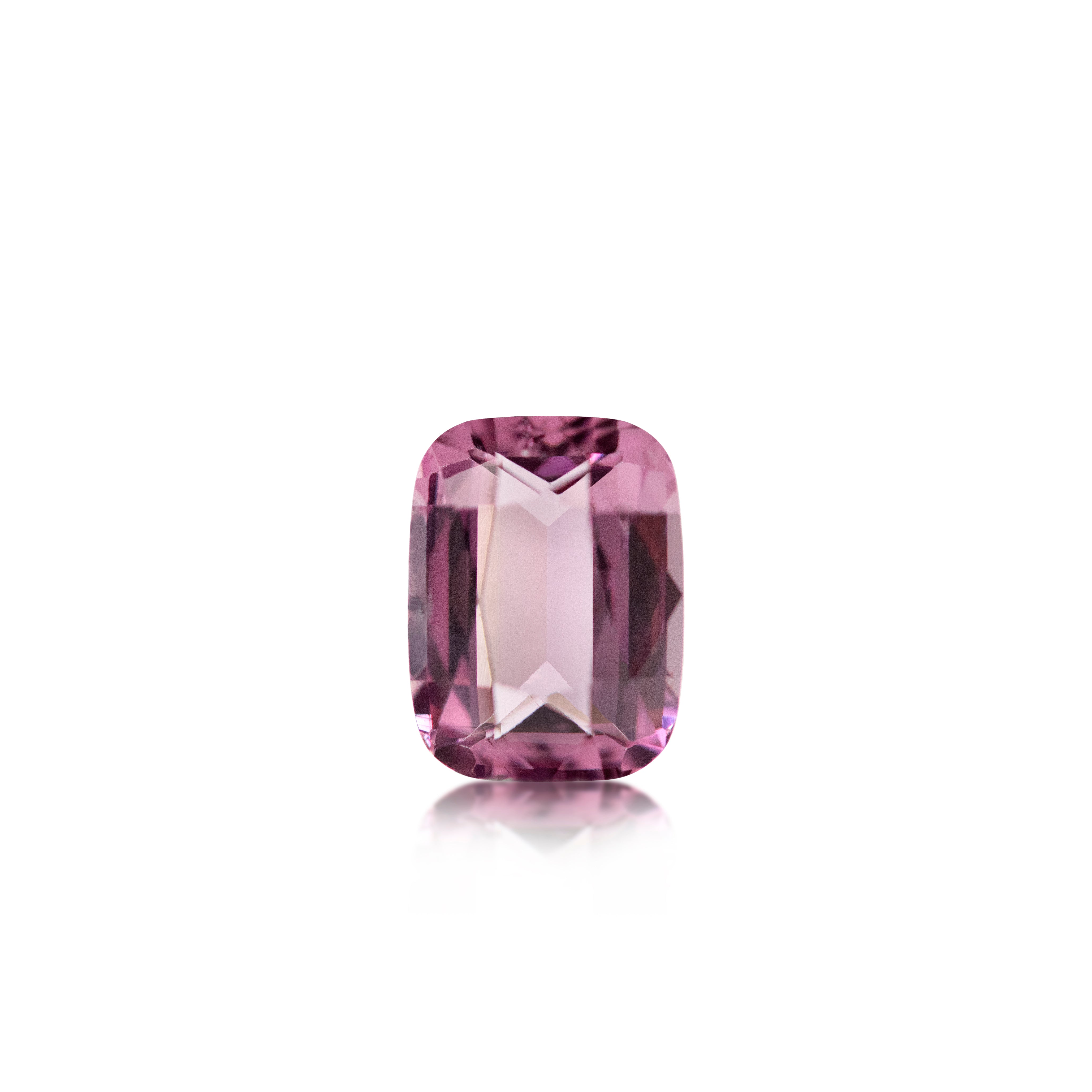1.55 ct Purplish Pink Garnet Cushion Cut