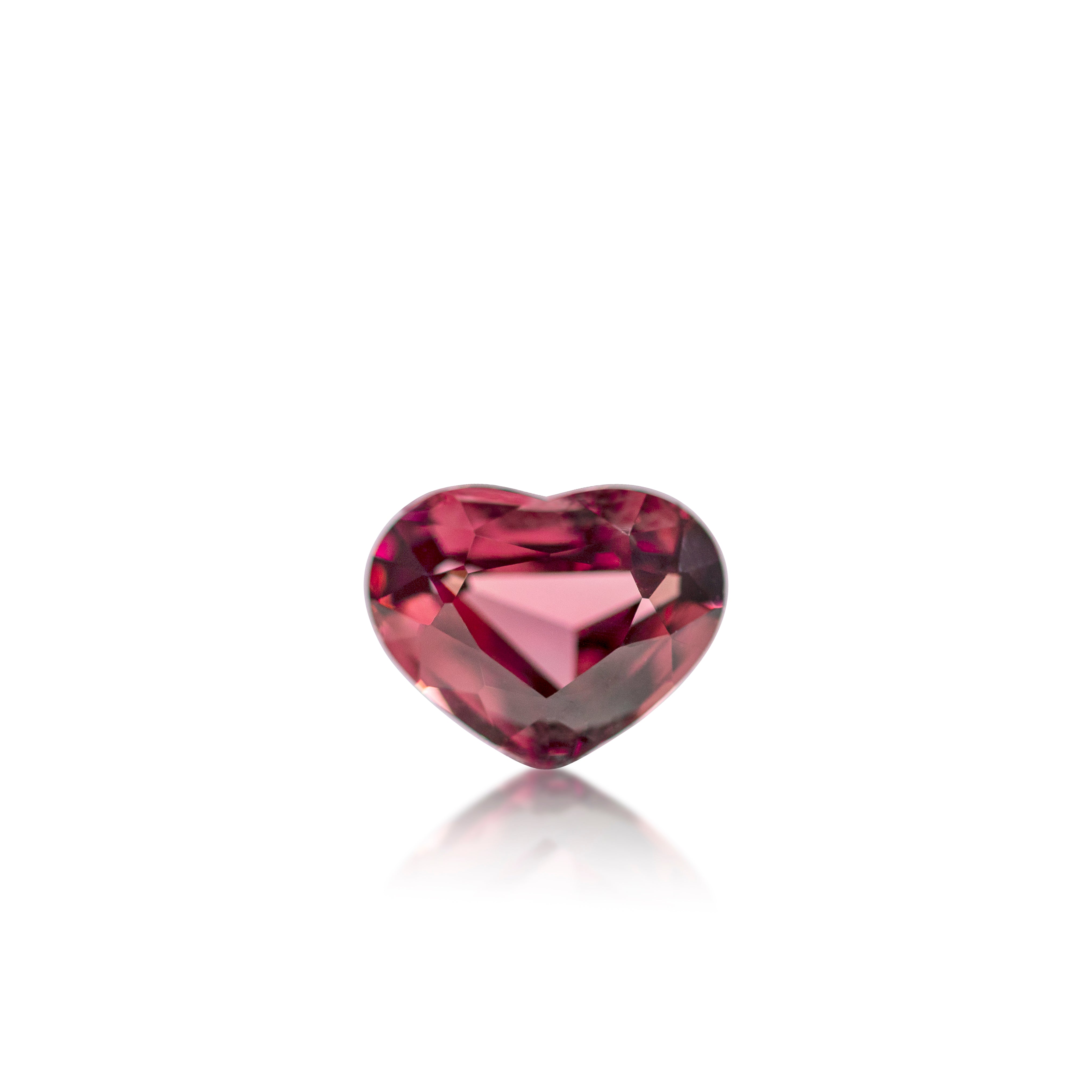 1.94 ct Deep Pink Garnet Heart Shape