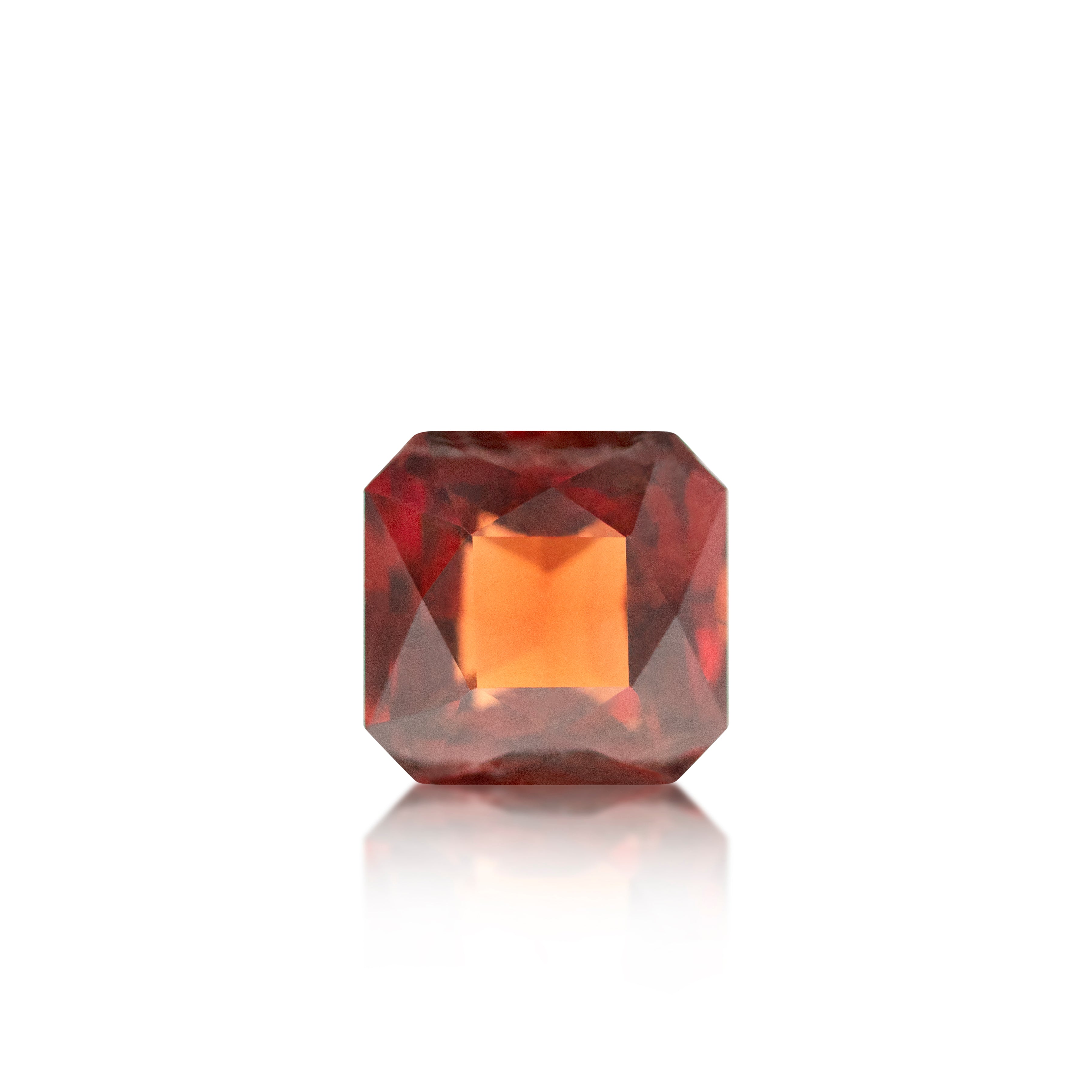 2.07ct Deep red Radiant cut Garnet