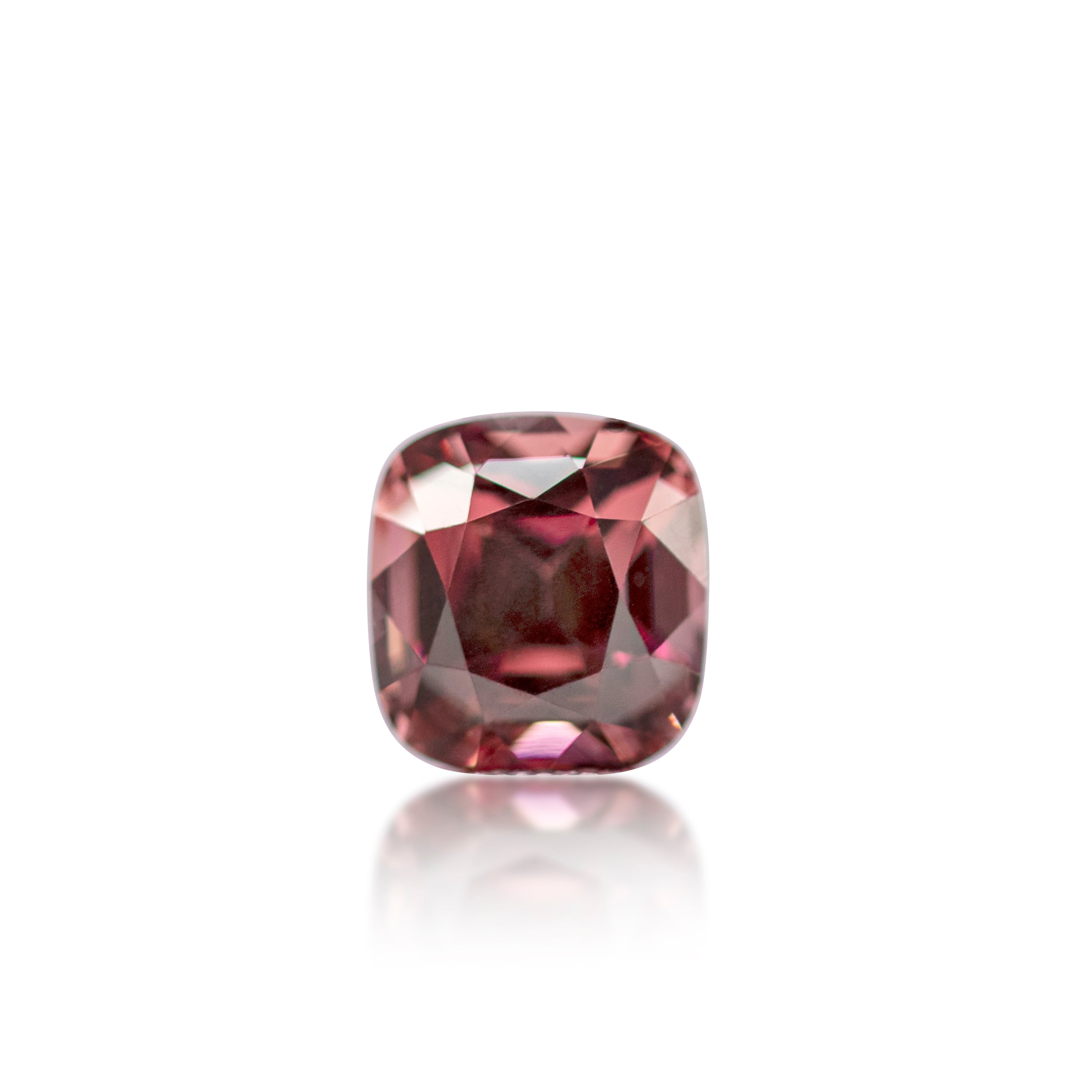 2.18 ct Pinkish Red Garnet Cushion Cut