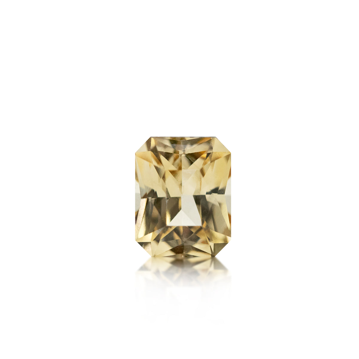5.14 ct Faint Yellow Grossular Garnet Radiant Cut | Loose Stone