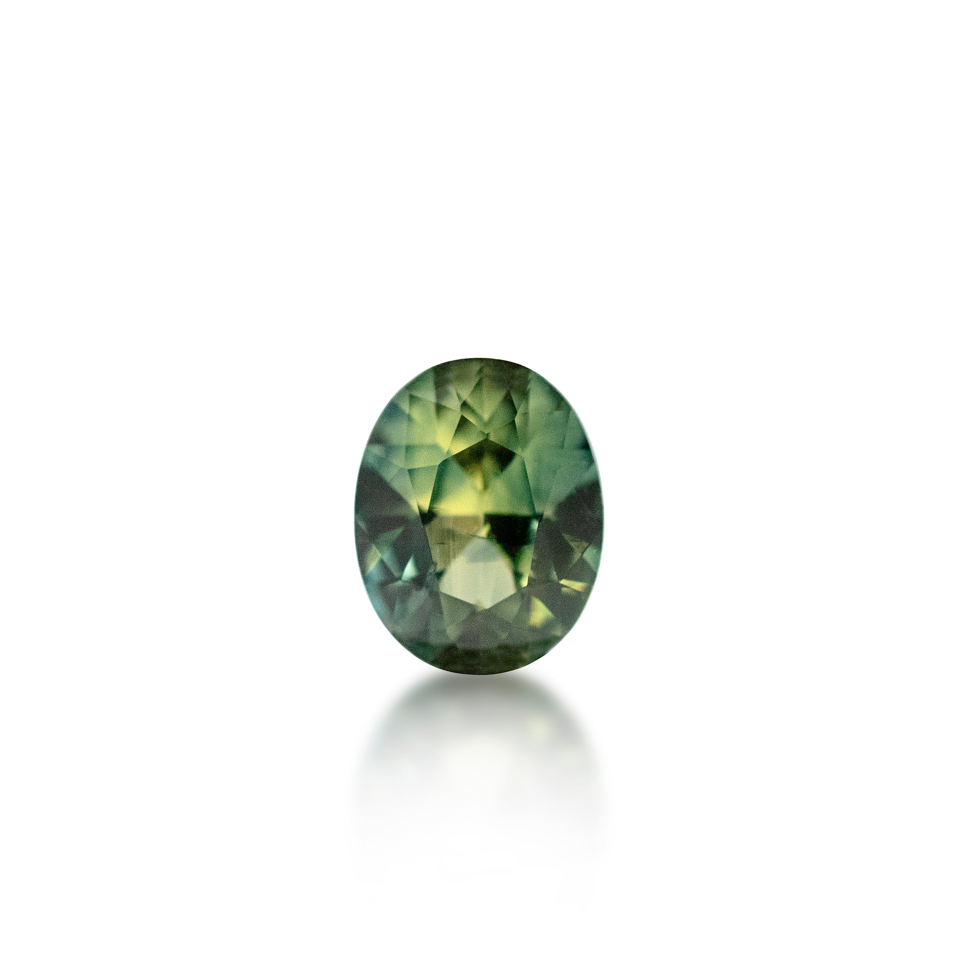 0.78ct Australian Parti Sapphire Oval Cut