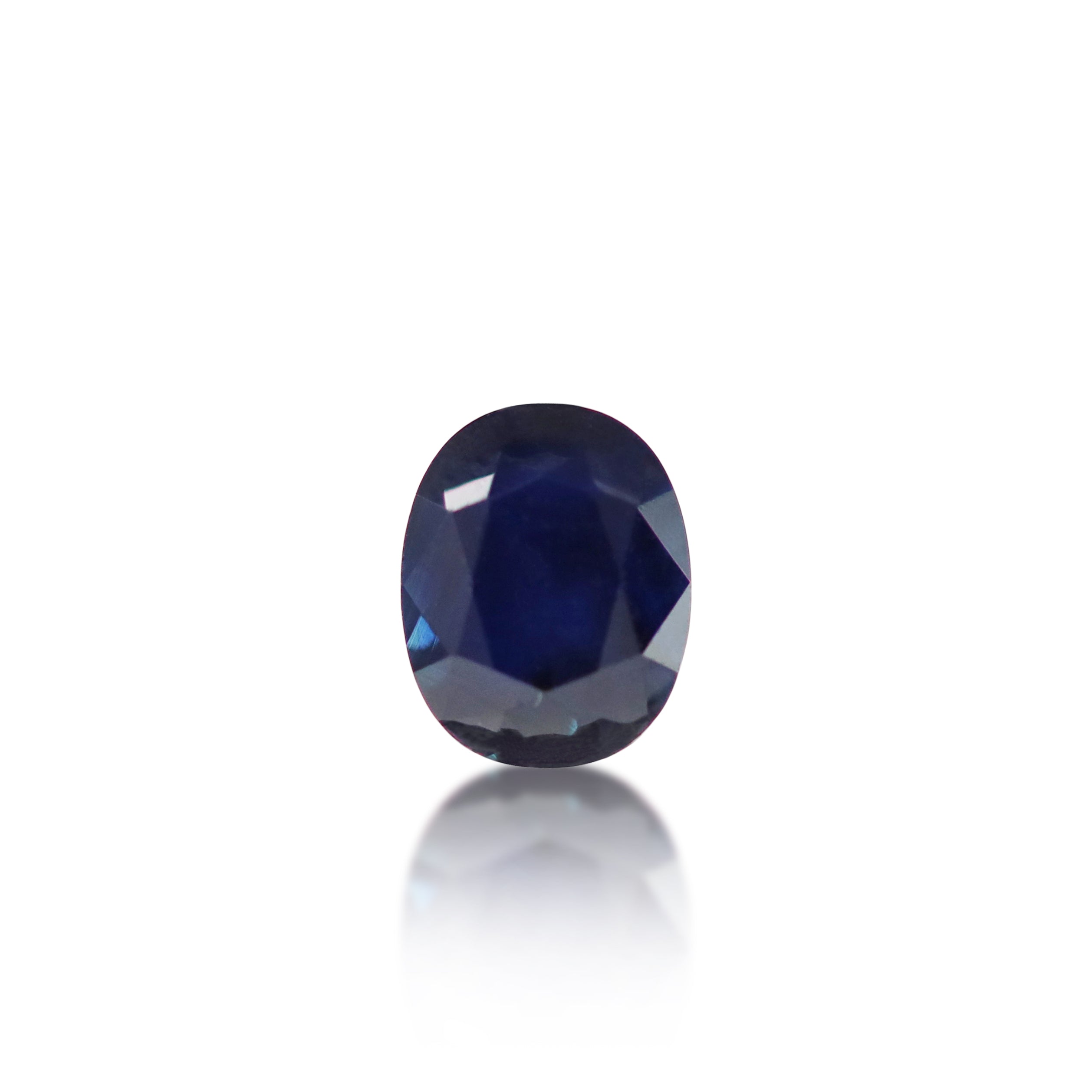 1.04 ct Deep Blue Australian Sapphire Oval Cut