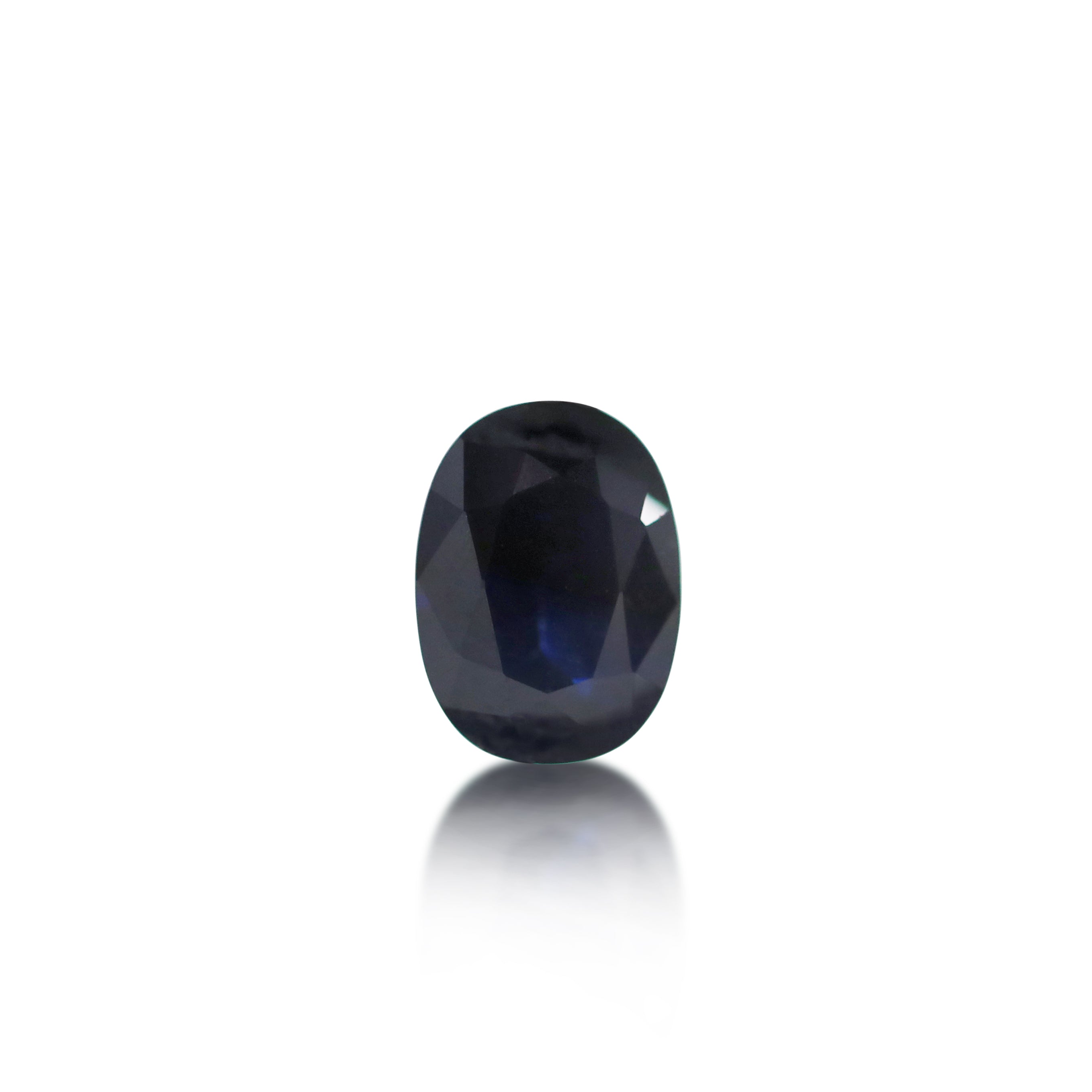 1.06 ct Deep Blue Australian Sapphire Oval Cut
