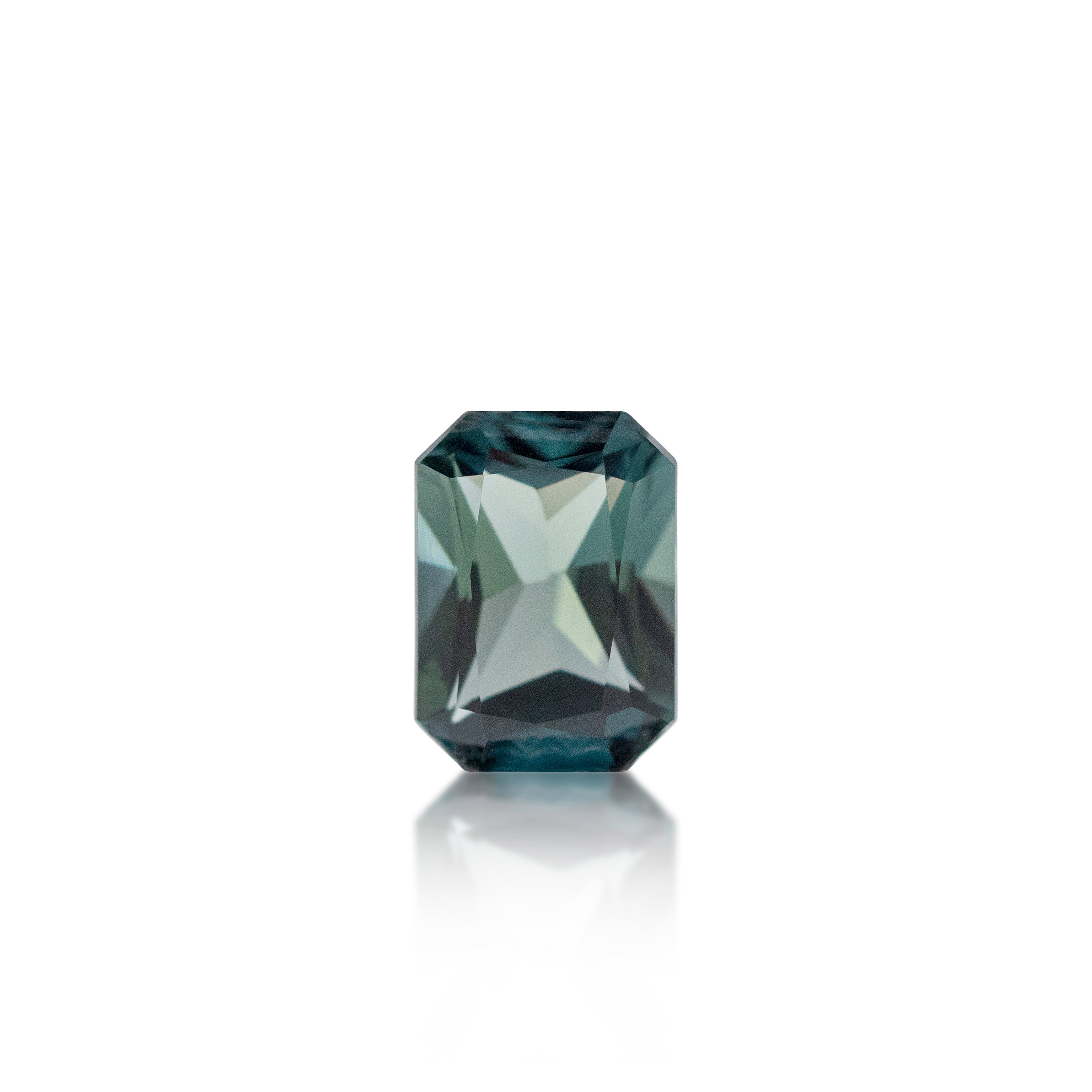 1.08 ct Parti Sapphire Emerald Cut