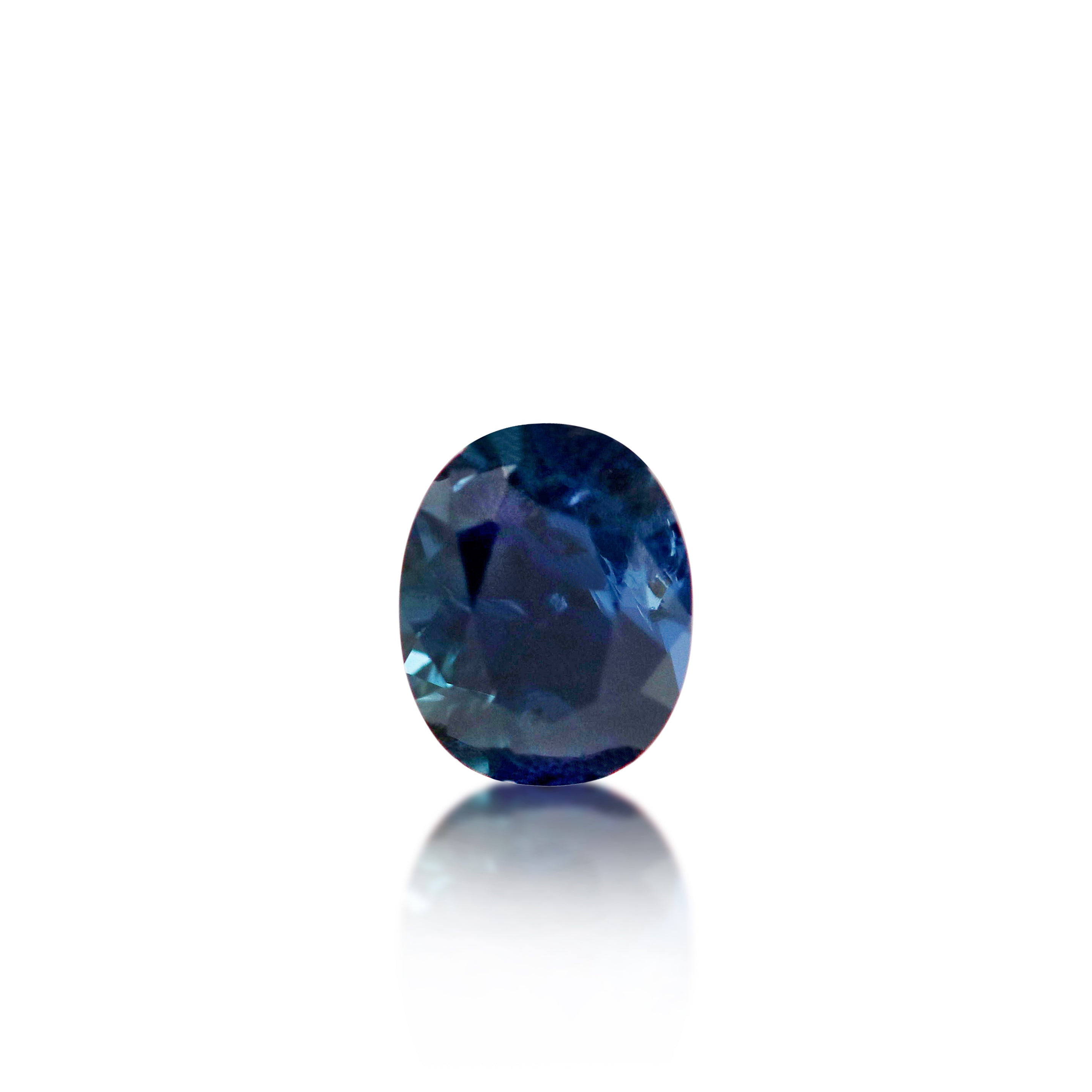 1.11 ct Deep Blue Australian Sapphire Oval Cut