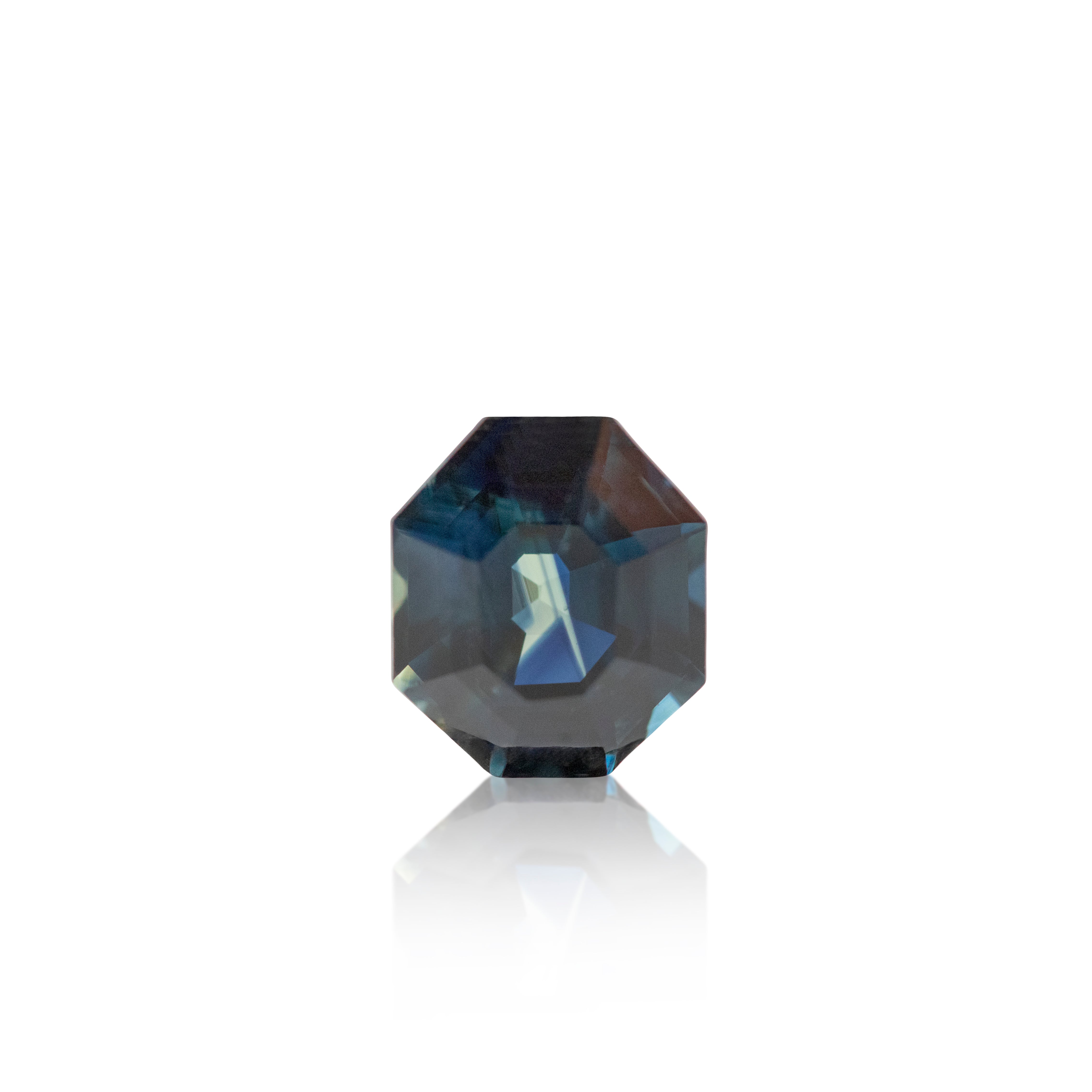 2.19 ct Parti Sapphire Octagon Cut